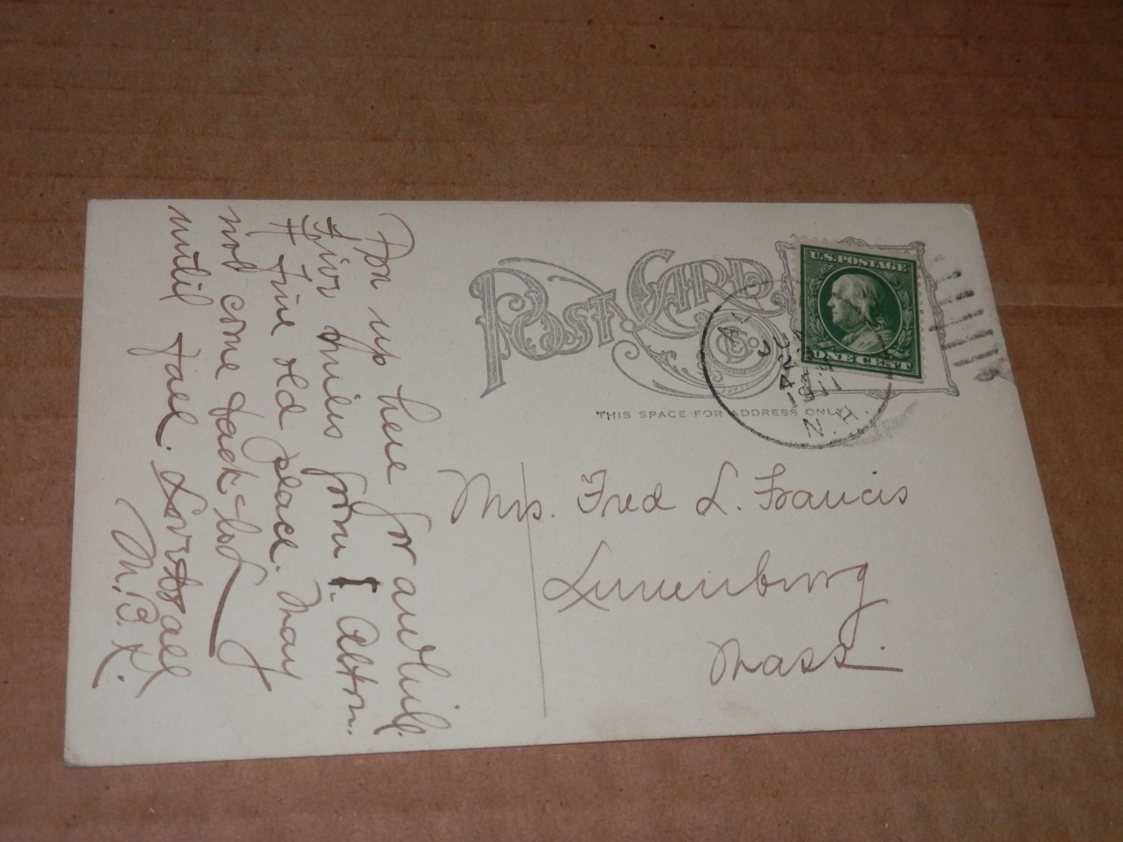 ALTON NH – 1907-1915 ERA POSTCARD – FACTORY STREET