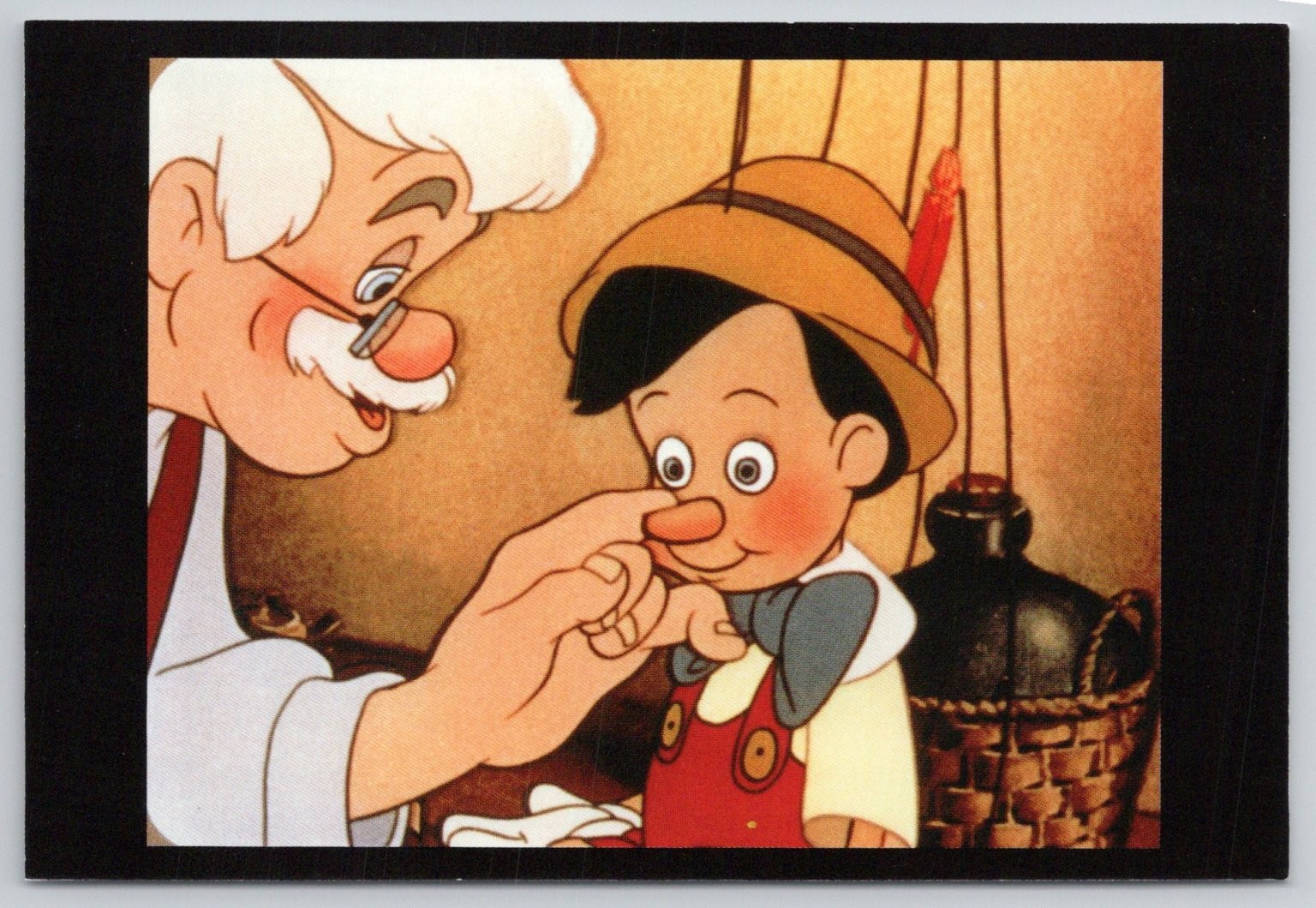 Disney Pinocchio 1940 Film Frame Postcard Gepetto Animation Art Chronicle 2014