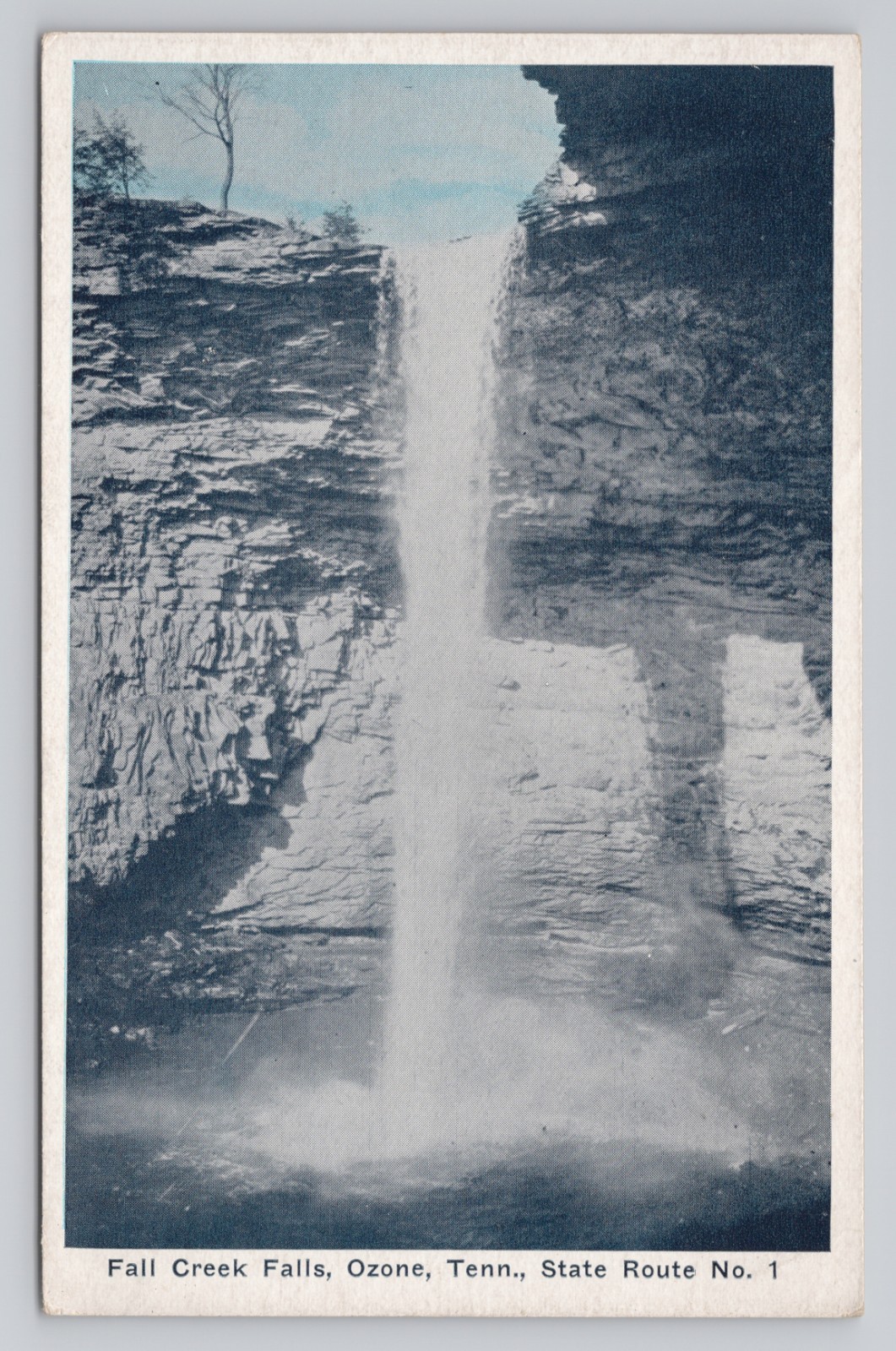 Fall Creek Falls Ozone Tennessee State Route No. 1 Postcard
