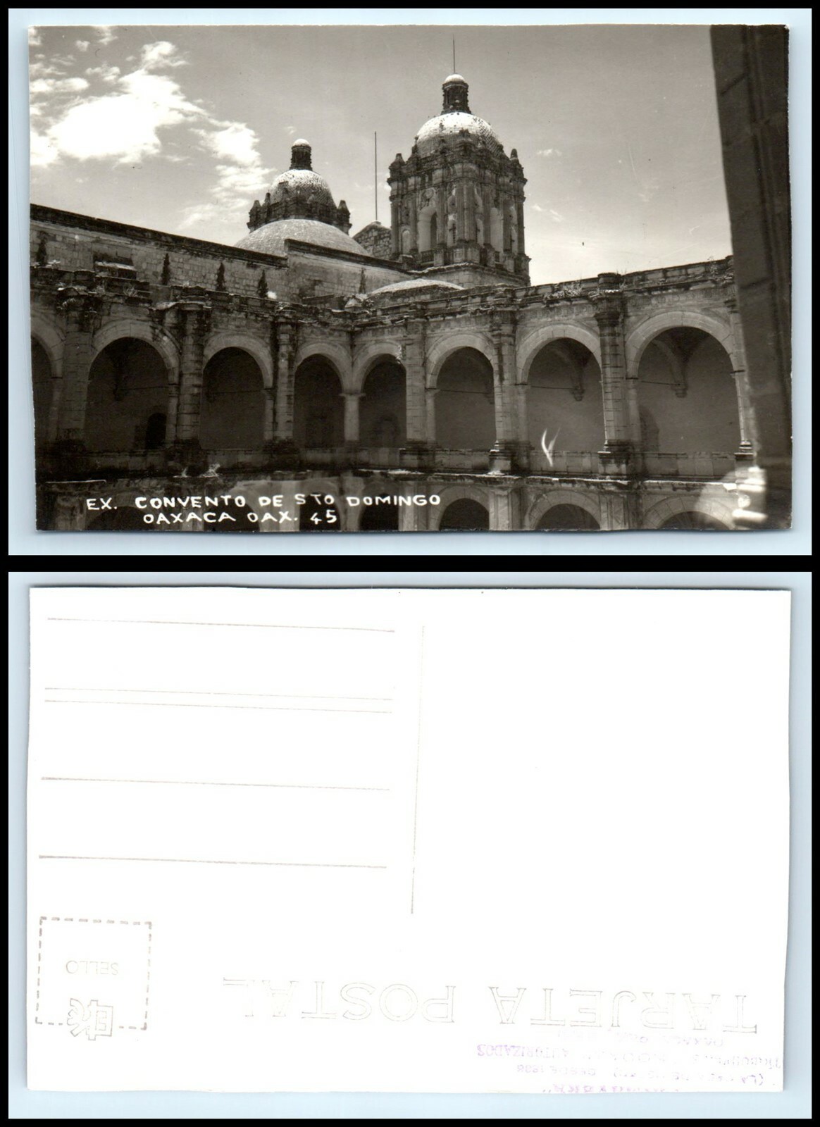 MEXICO RPPC Photo Postcard – Oaxaca, Convento De Santo Domingo – Exterior F45