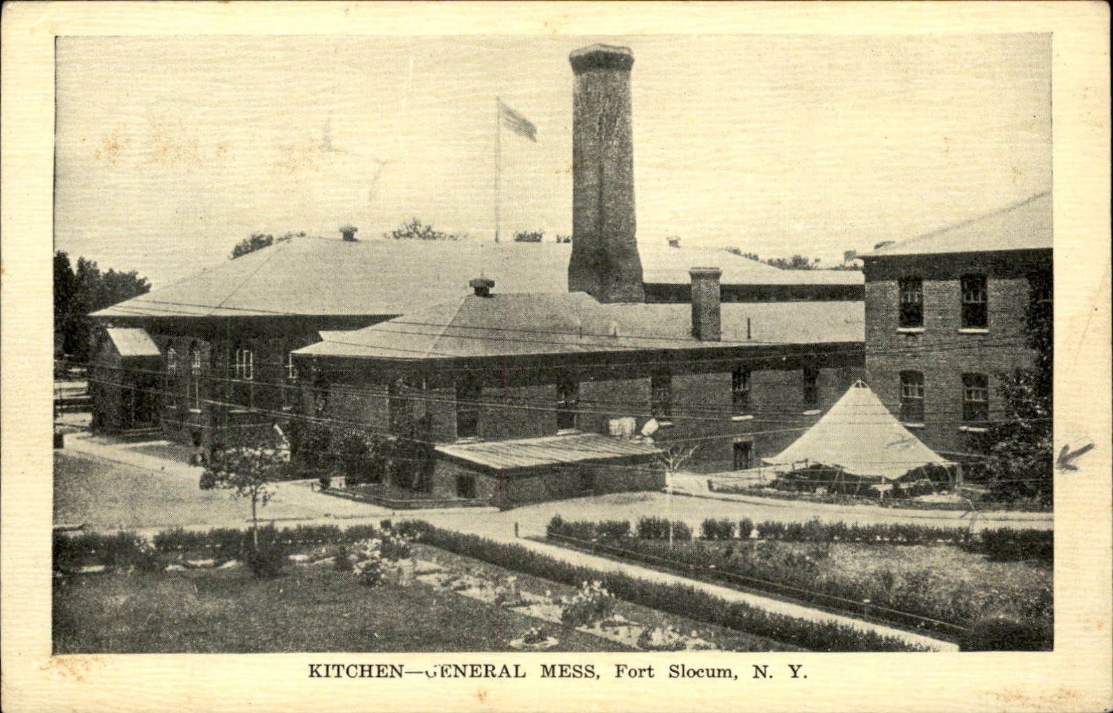 Fort Slocum NY Kitchen General Mess A. M. Simon c1900s-10s Vintage Postcard