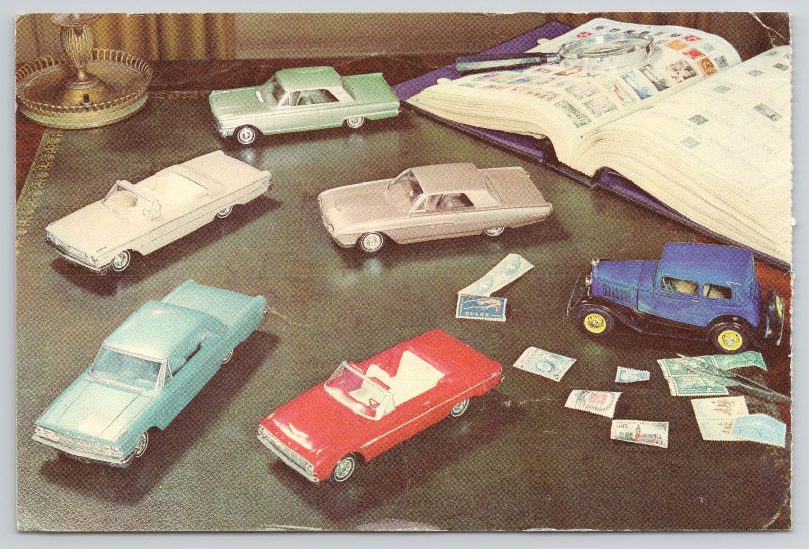 Ed Schmid Ford Ferndale Model Car 1963 Scale Model Michigan Advertising Postcard