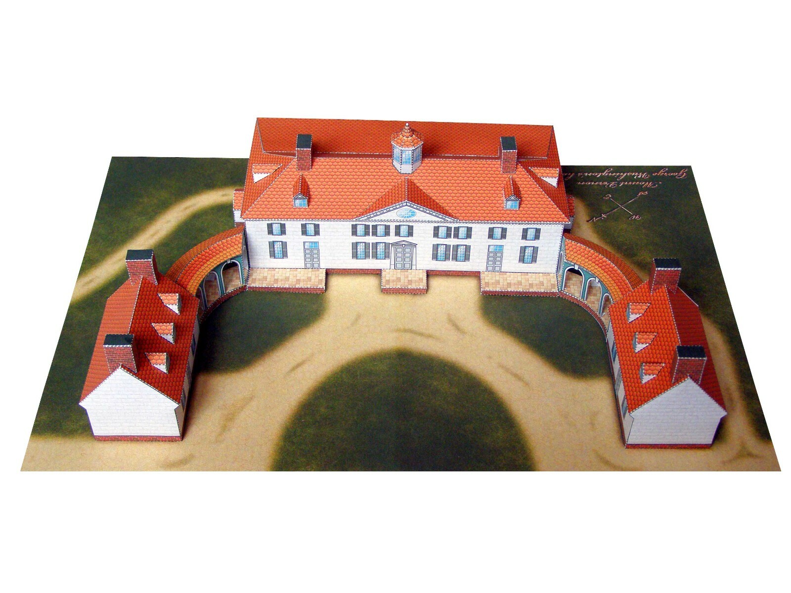 Mount Vernon – George Washington’s Home – Paper Model Project Kit