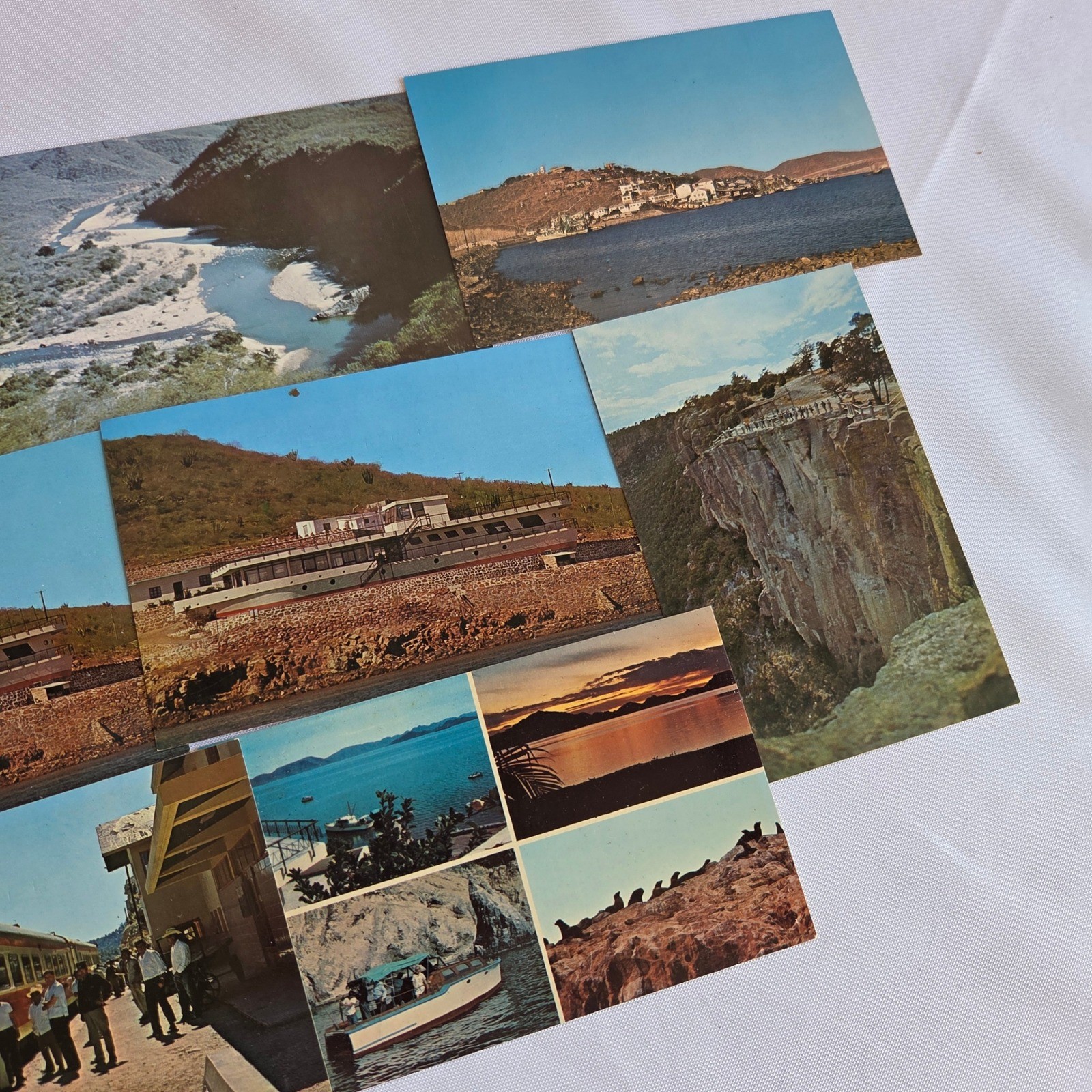 Vintage Mexico Postcards Lot 10 Topolobampo El Fuerte Chihuahua Railway Scenic
