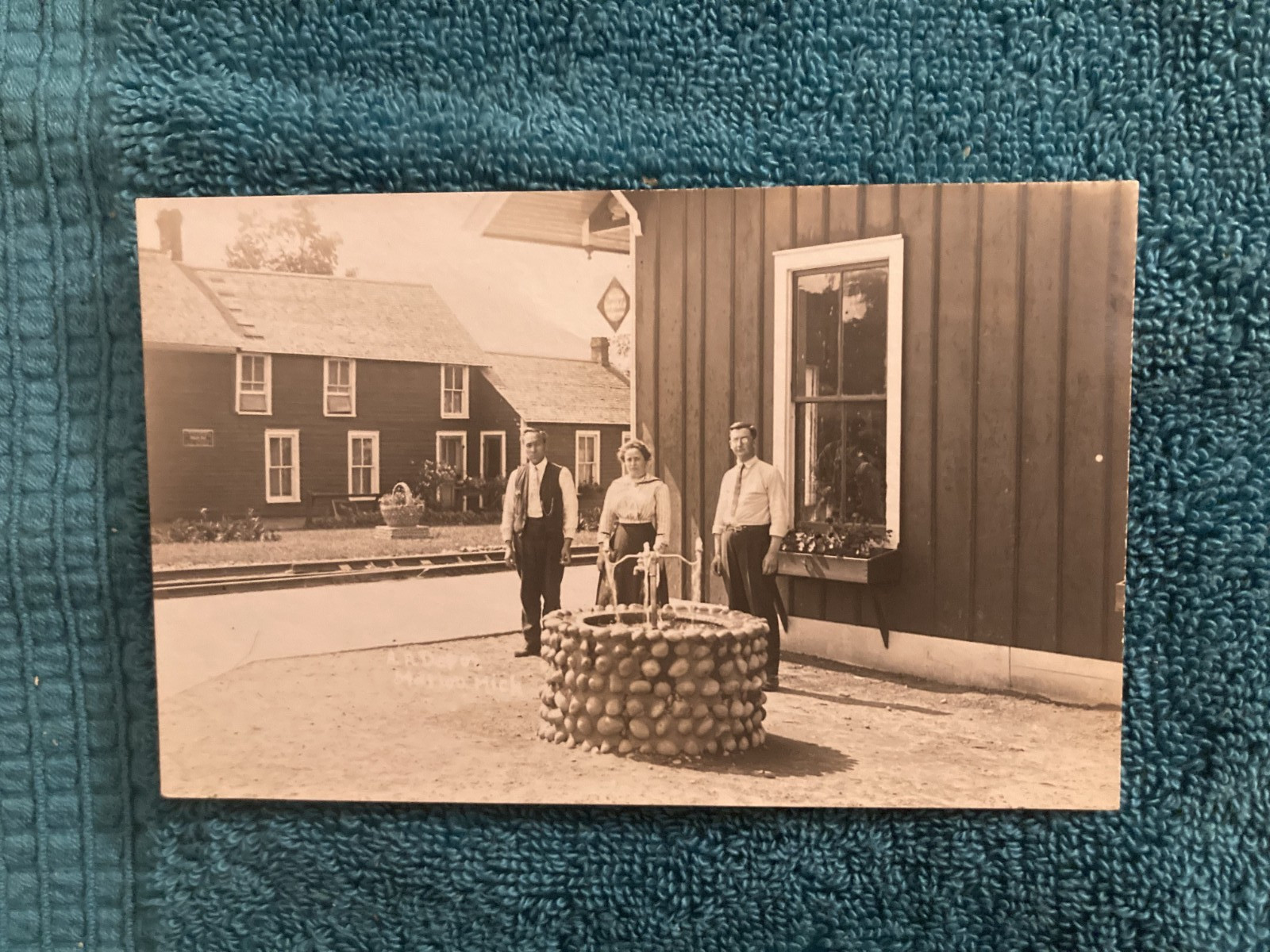 RPPC Depot Ann Arbor R.R. Water Well Marion Michigan Unposted c1910