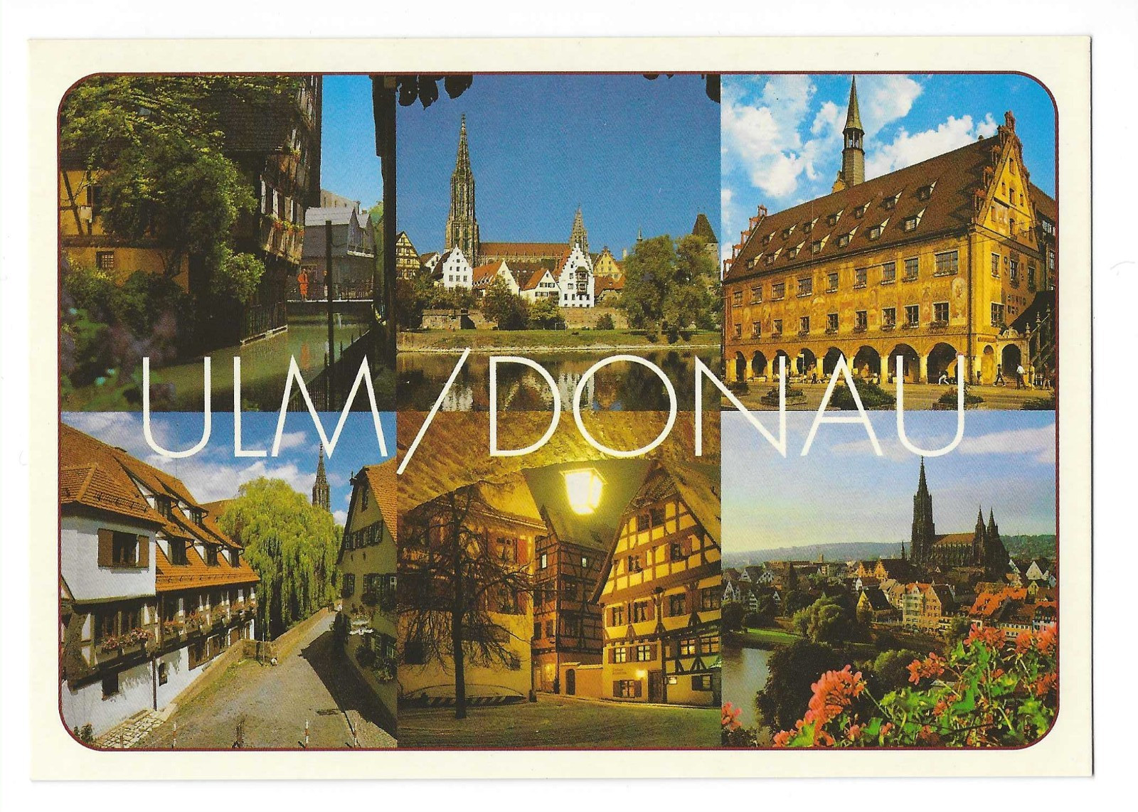 Ulm/Donau Germany Postcard Multiview Historic Town Views Oversized