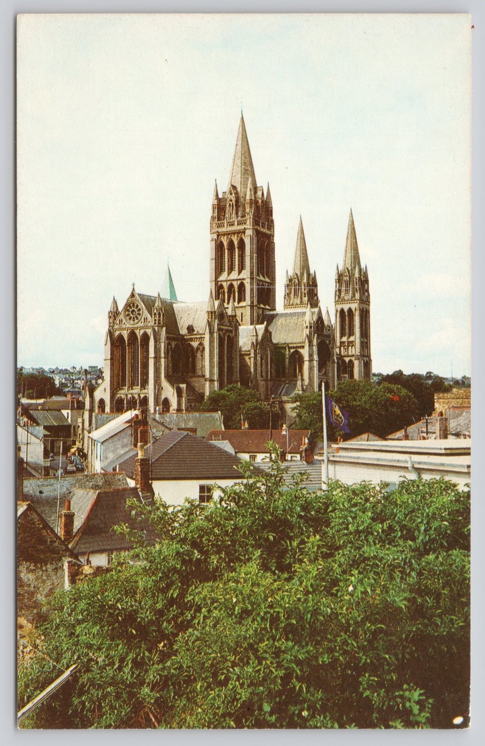Vintage Postcard Truro Cathedral Cornwall England UK Great Britain
