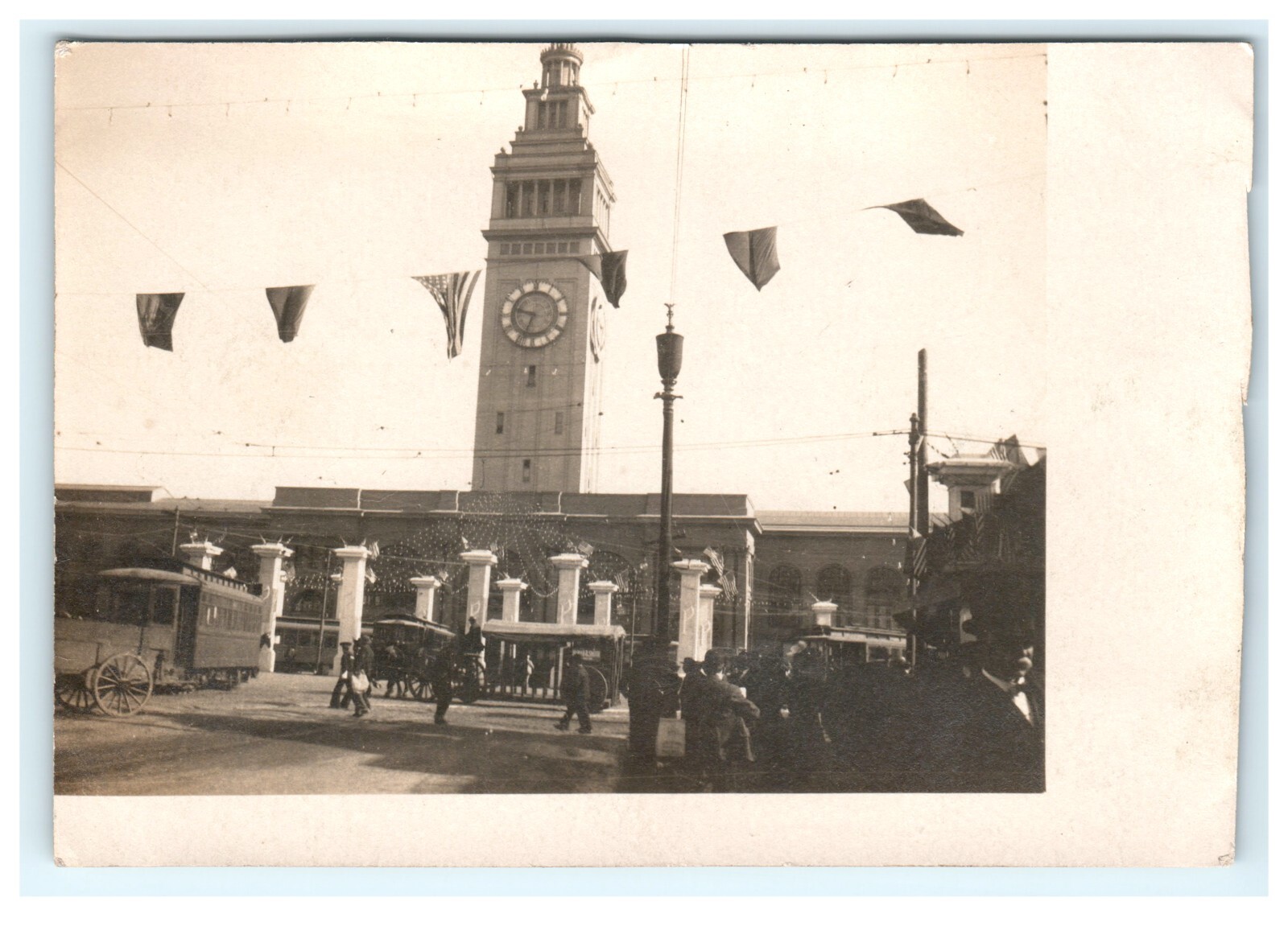 1907-1914 Ferry Building San Francisco CA, California Worlds Fair – Trimmed