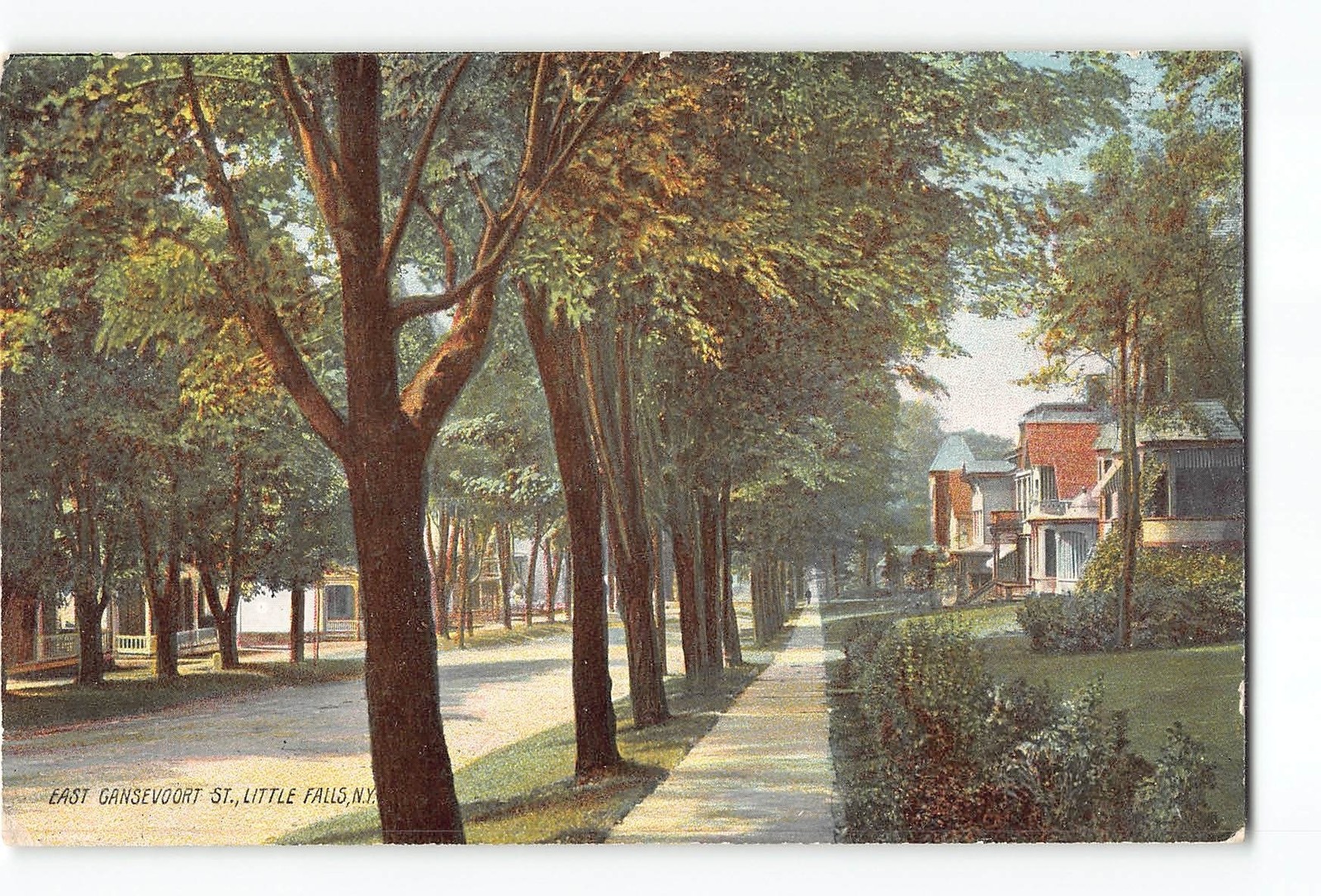 Little Falls New York NY Postcard 1901-1907 East Gansevoort St
