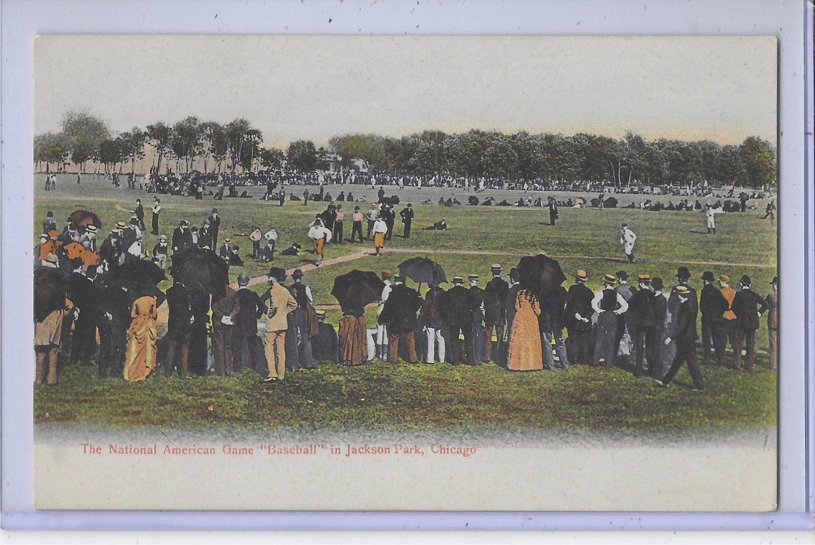 Sports Postcard – Baseball at Jackson Park Chicago Illinois