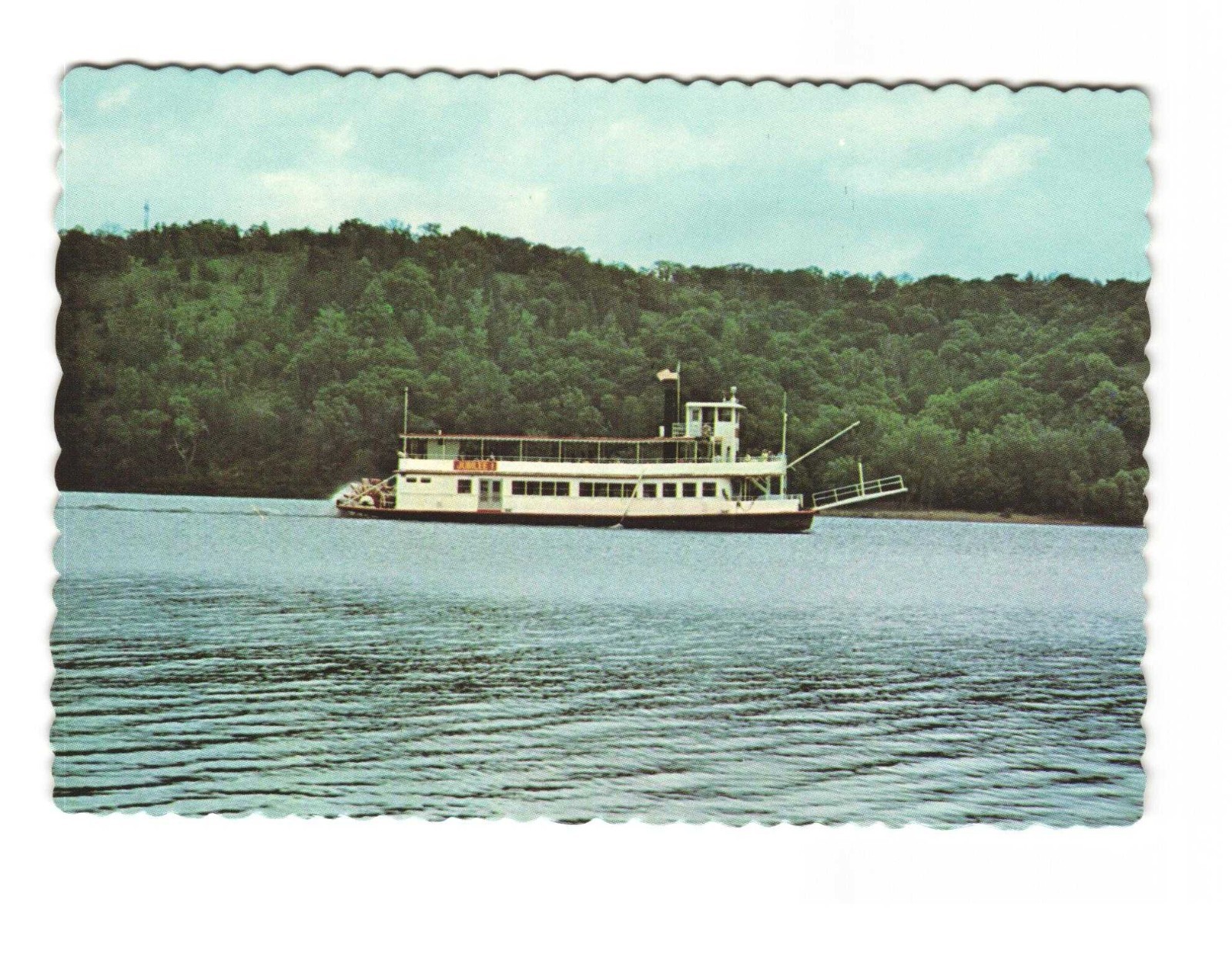 The Jubilee one Stern wheeler twin paddle wheel diesel power VTG postcard UNP