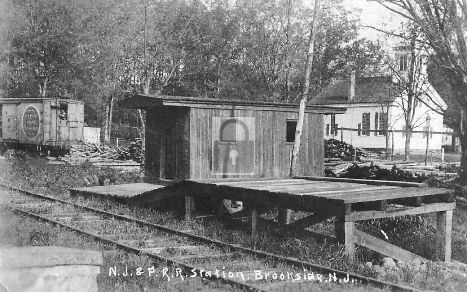 Railroad Train Station Depot Brookside New Jersey NJ – Reprint