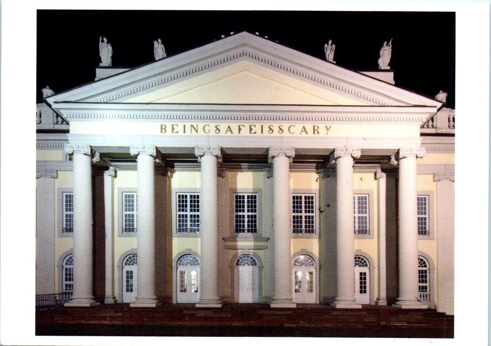 Documenta 14 2017 Art Exhibition BEINGSAFEISSCARY, Kassel, Germany Postcard