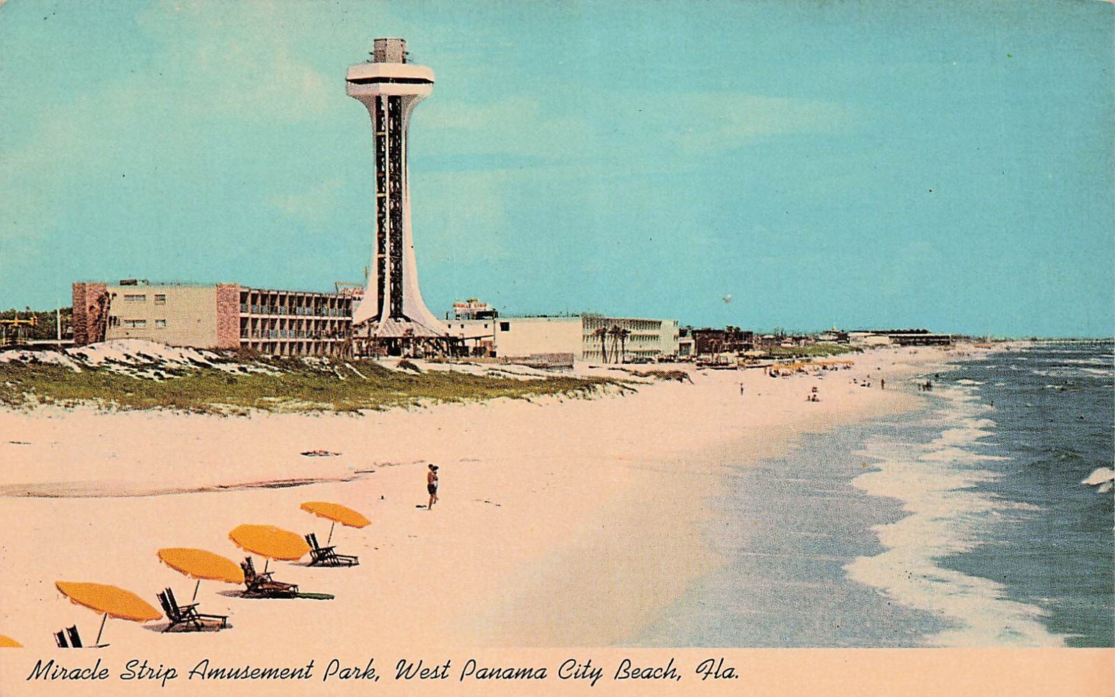 Miracle Strip Amusement Park West Panama City Beach FL Florida Vtg Postcard F29