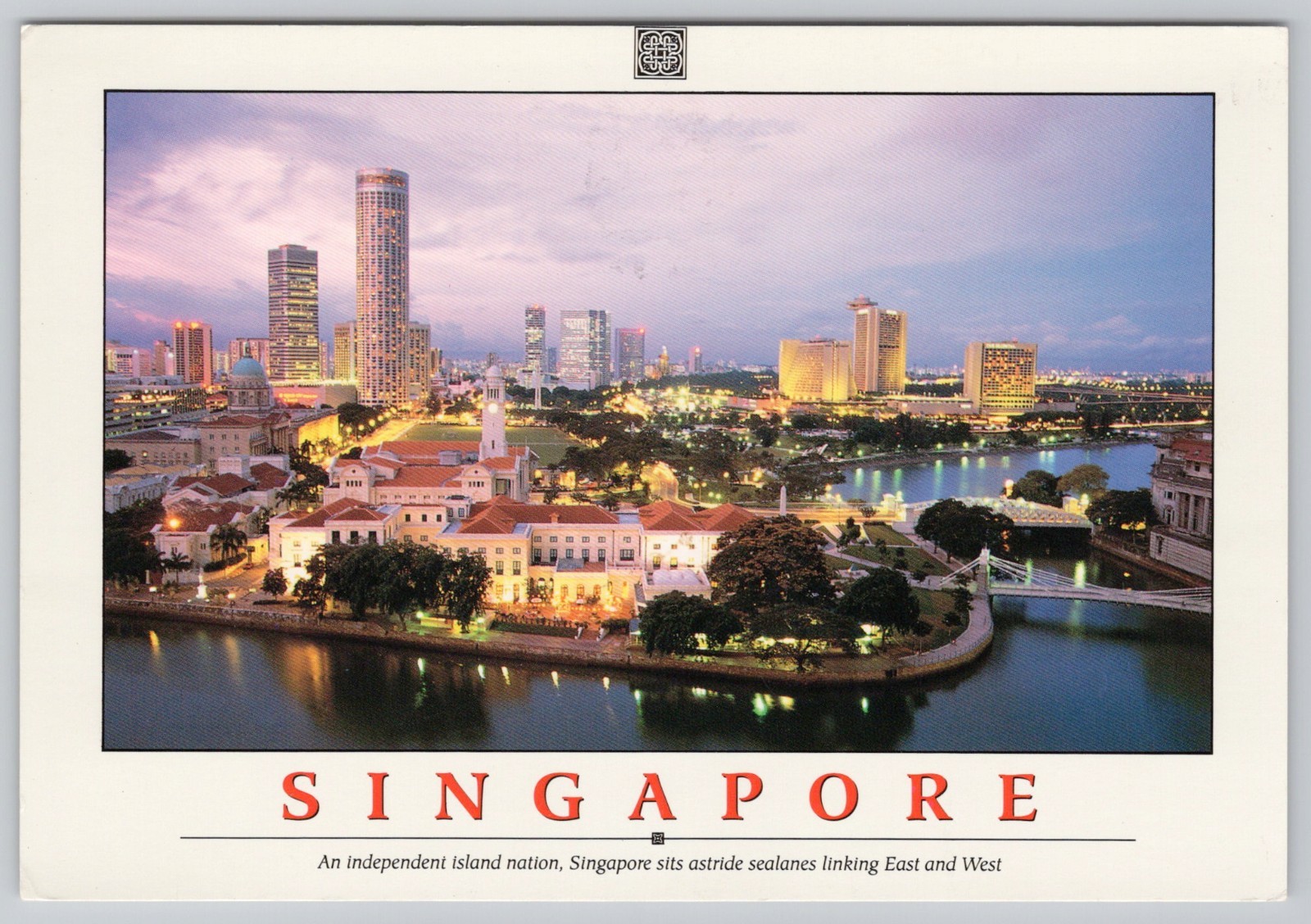 View of the Civic District in Singapore, highlighting the Empress Place Building