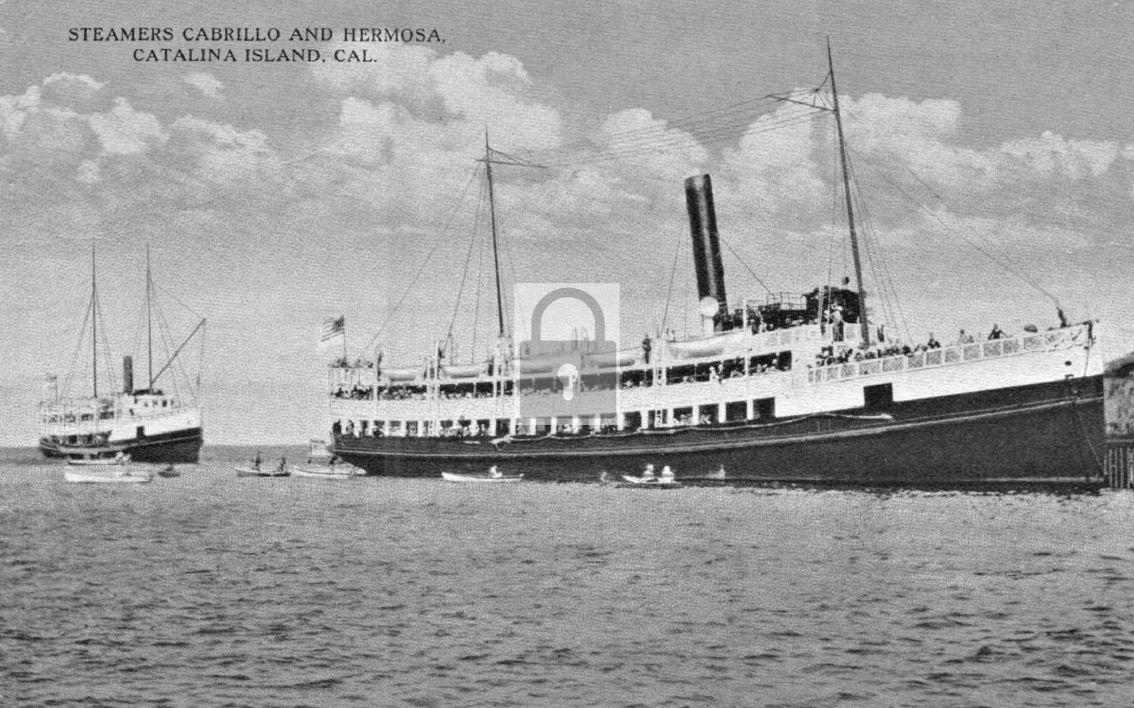 Steamer Ships Cabrillo & Hermosa Catalina Island California CA – Reprint