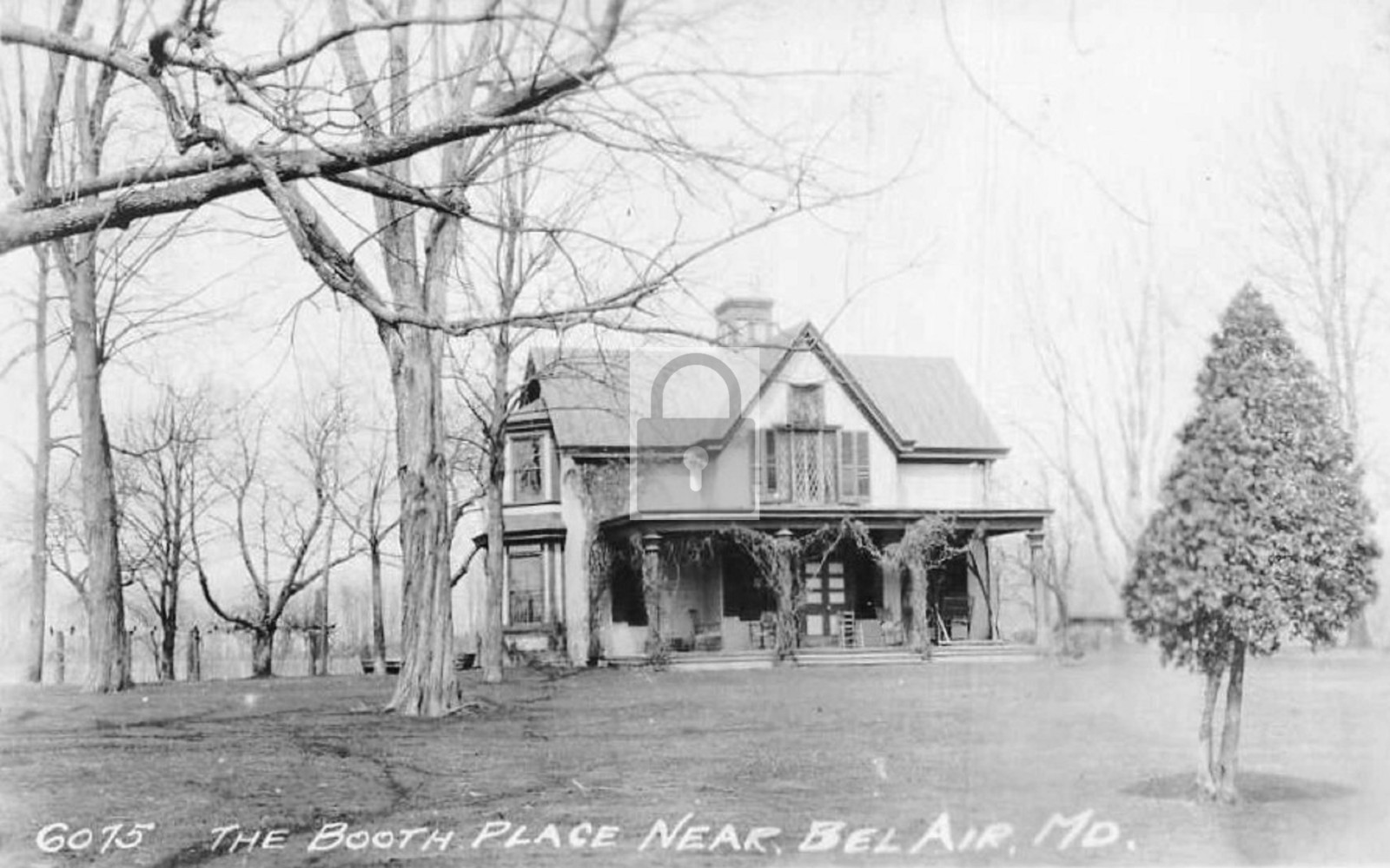 John Wilkes Booth Home Bel Air Maryland MD – Reprint