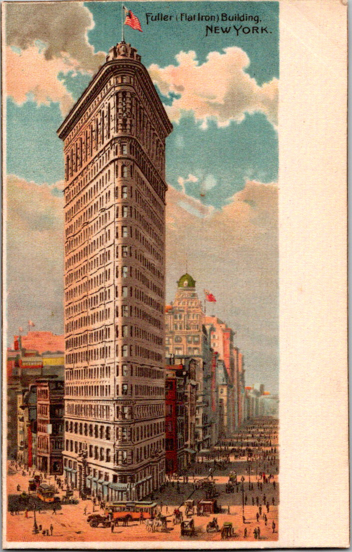 Silk Postcard ~ New York City ~ Fuller Flat Iron Building~ J Koehler 1502 S