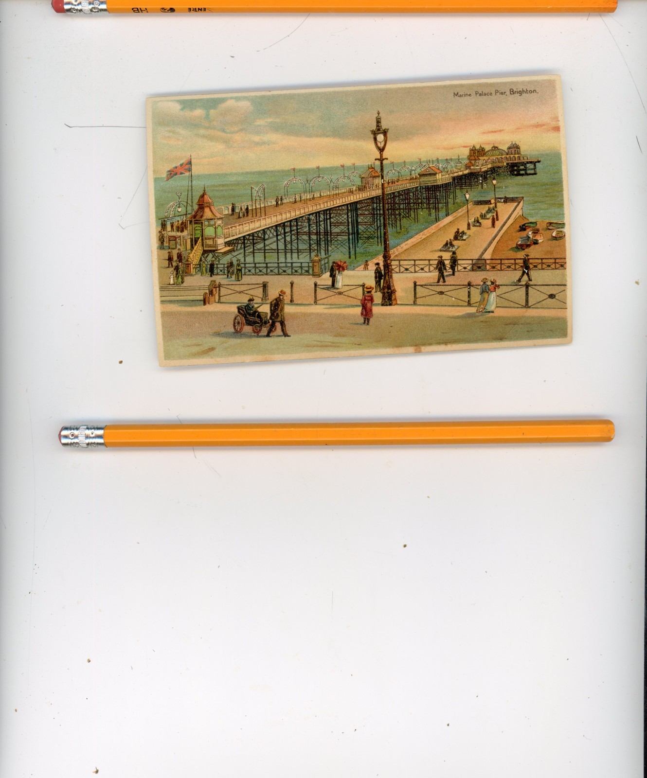 ca 1908 Marine Palace Pier London Hold to Light postcard Transparency , HTL, UK