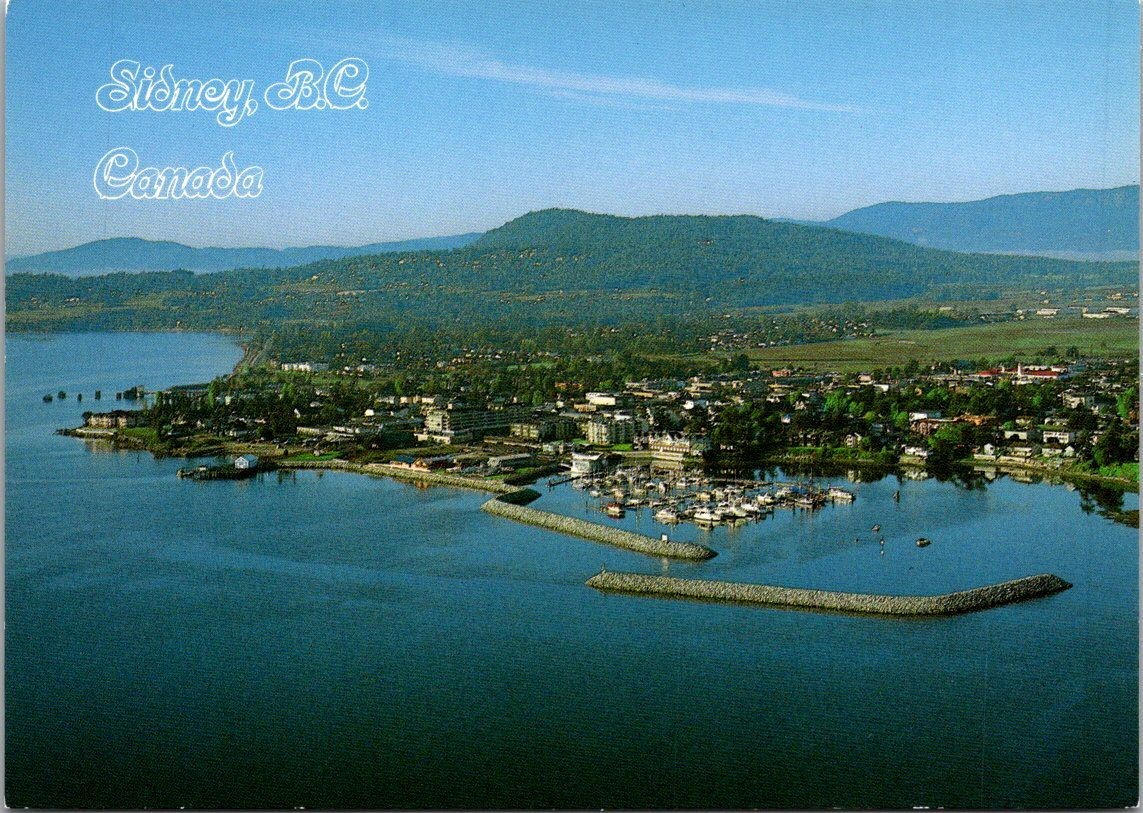 Vancuver Island Aerial View Sydney British Columbia Canada c1970