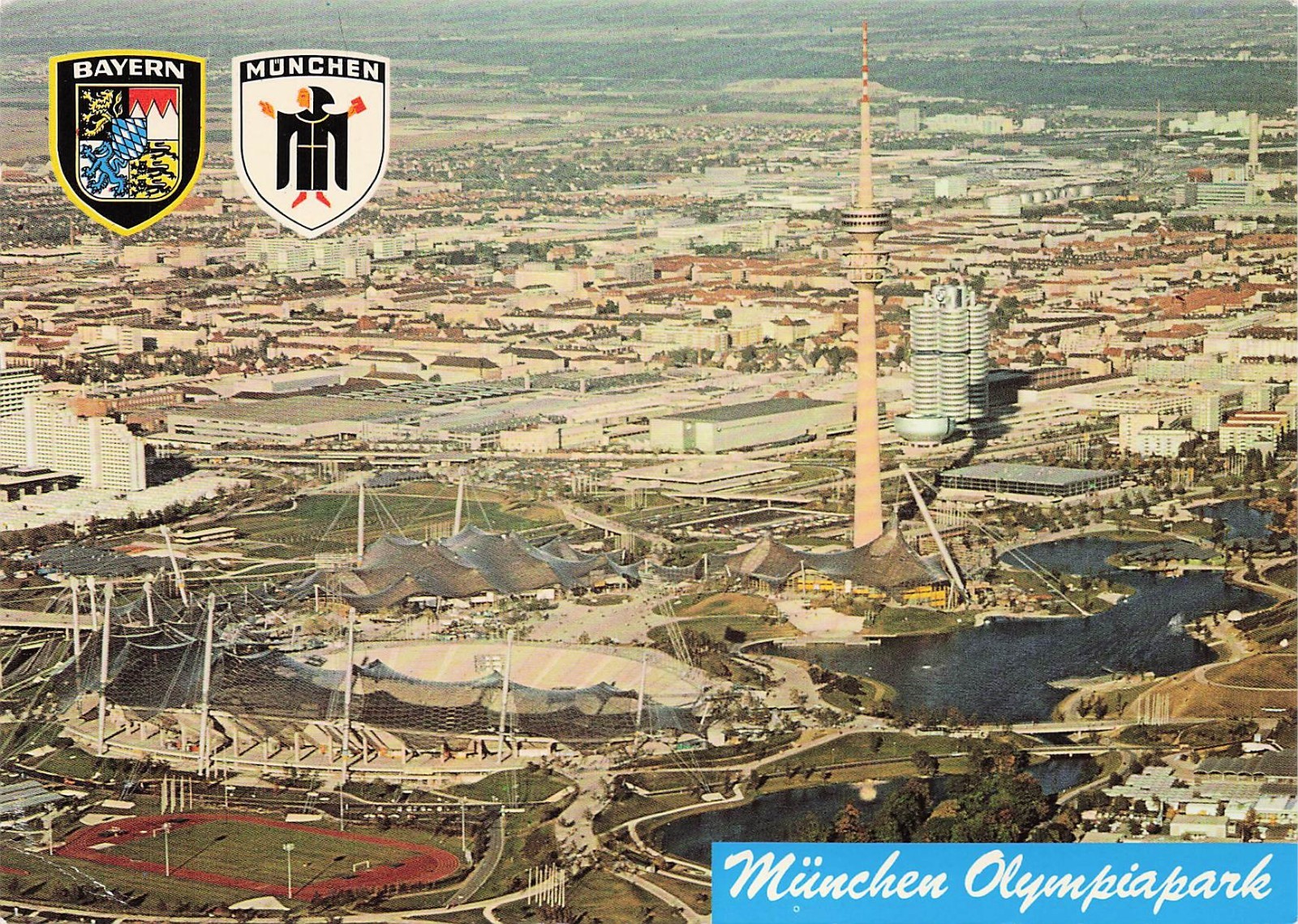Old Olympic Stadium Munich 1972 Summer Olympics Park 6×4 Postcard J51