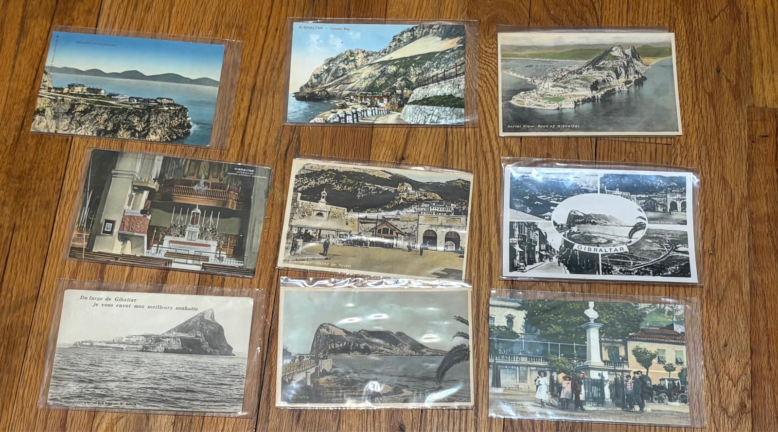 9x Vintage Gibraltar Postcard Lot – FREE SHIP