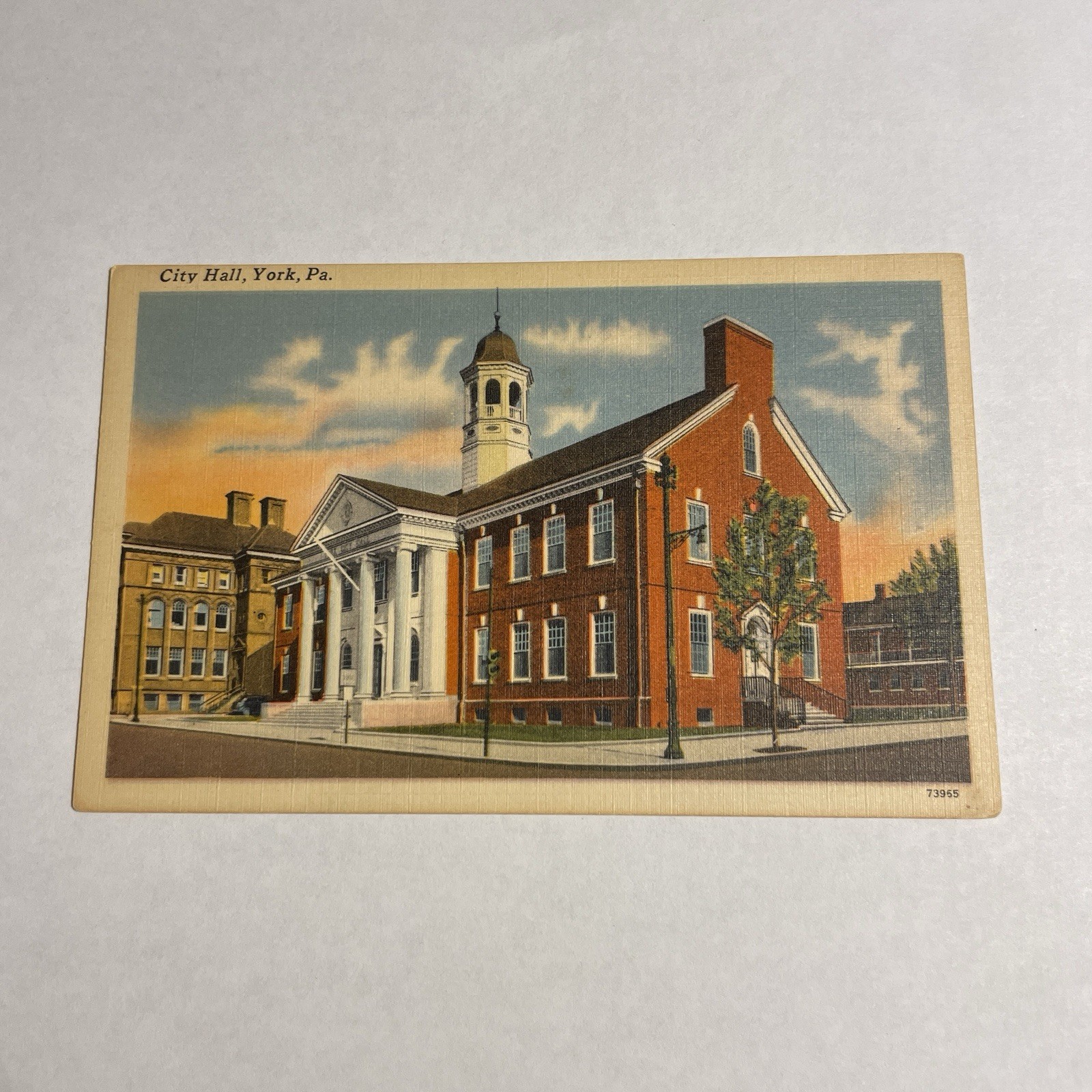 Postcard City Hall York Pennsylvania PA