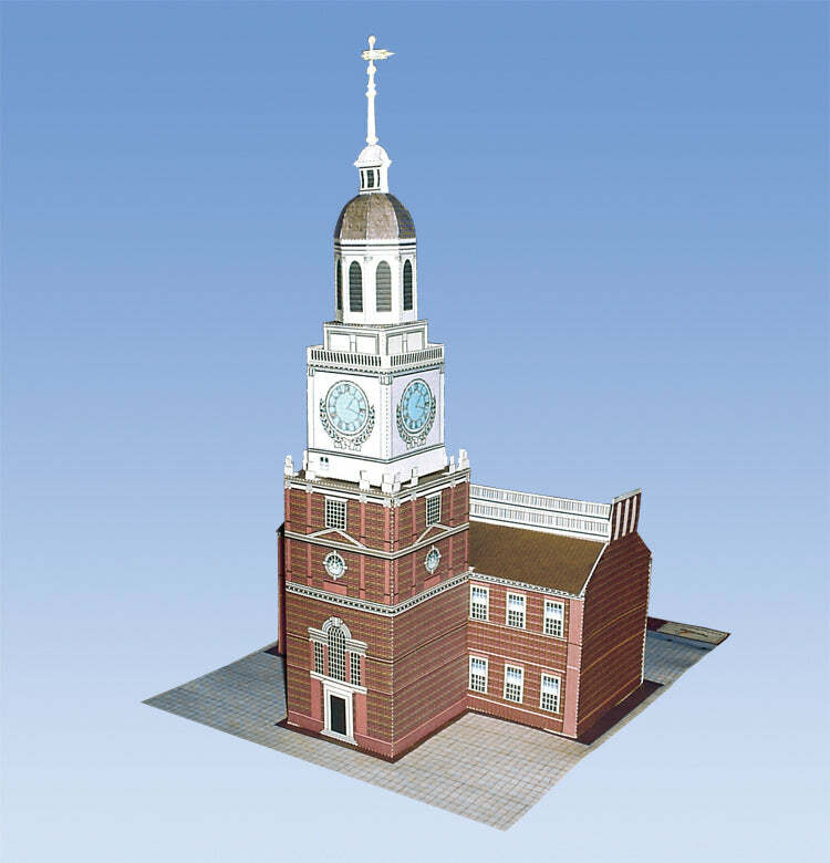Independence Hall – Philadelphia – Paper Model Project Kit