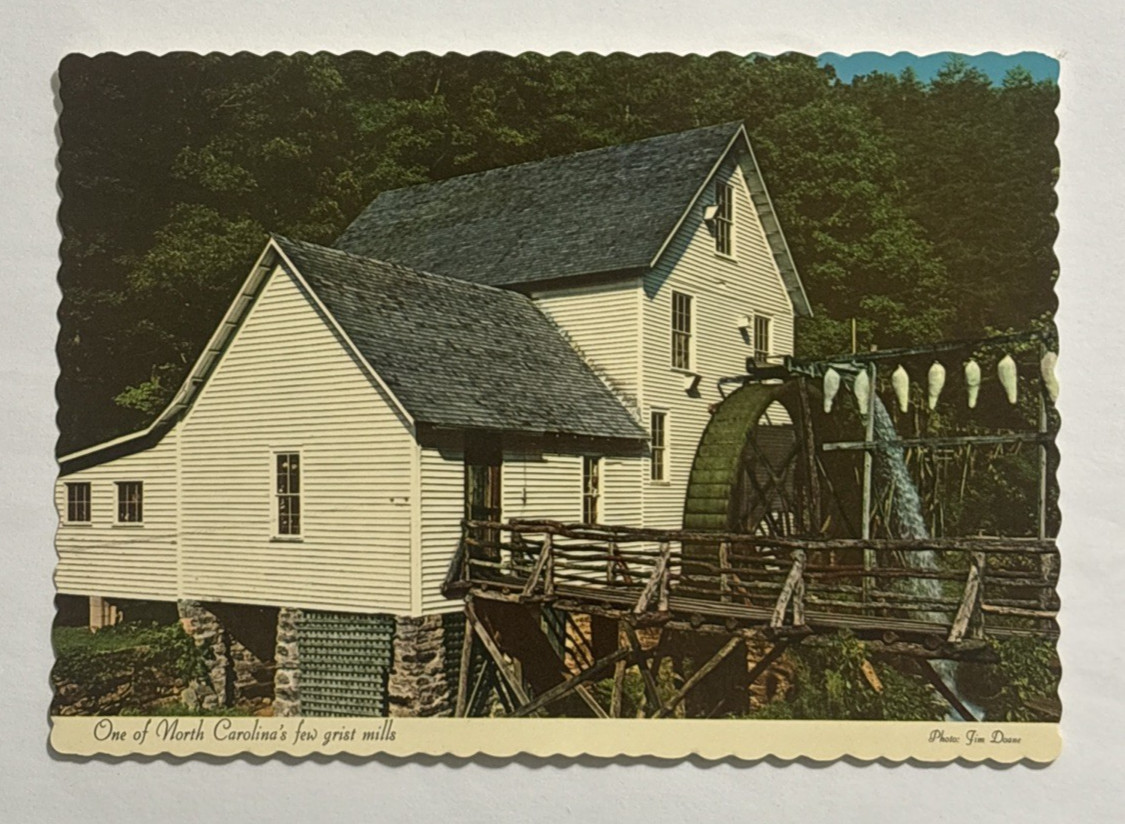 One of North Carolinas Few Grist Mills Postcard 1971 Unposted