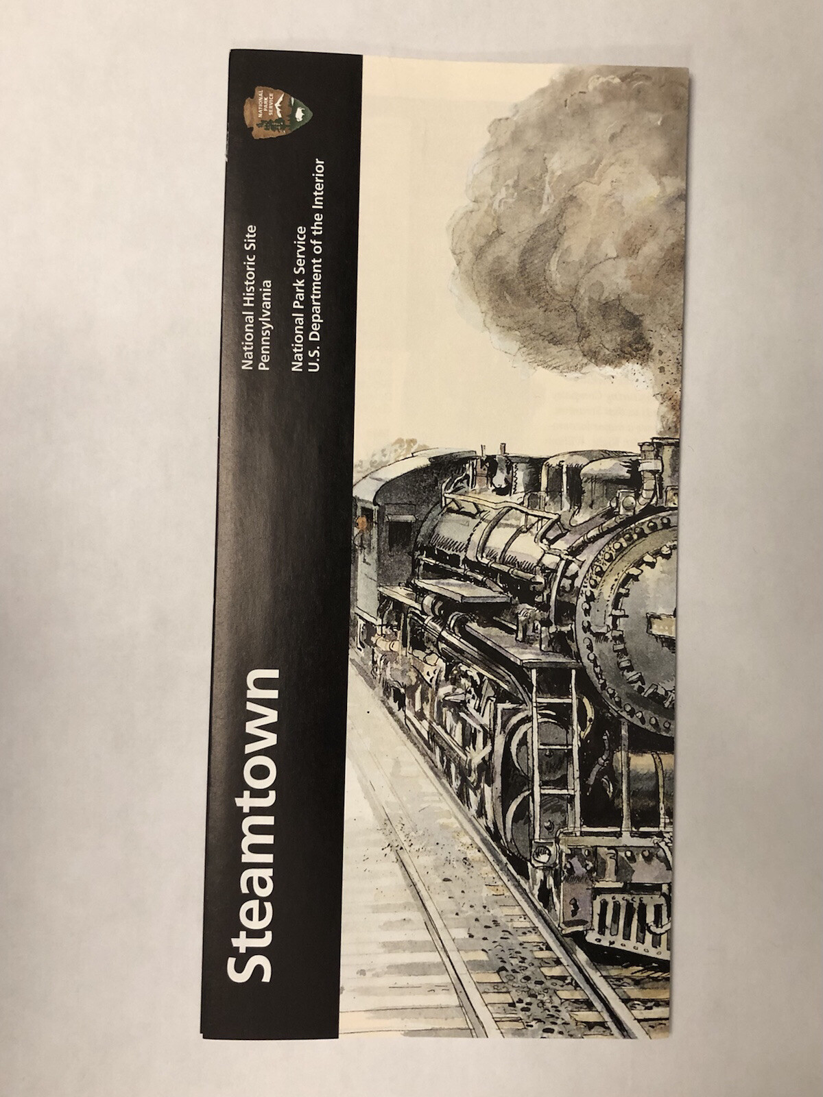 Steamtown National Historic Site Park Unigrid Brochure Map Newest Version PA