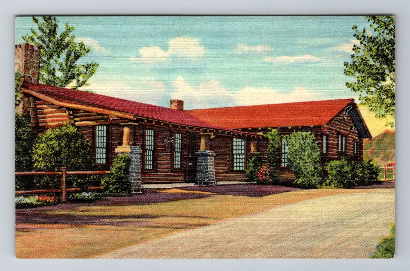 Cody WY-Wyoming, Buffalo Bill’s Museum, Advertising, Antique Vintage Postcard