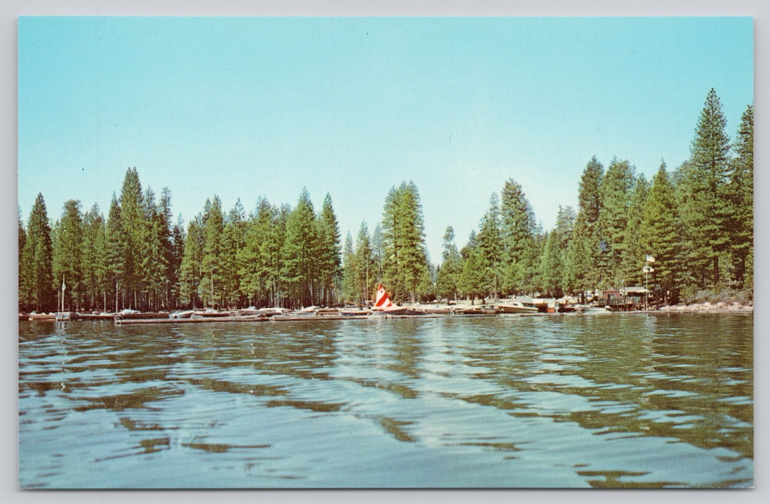 Vintage Pinecrest Lake California Postcard – Ron Roach Photo – Dexter Press