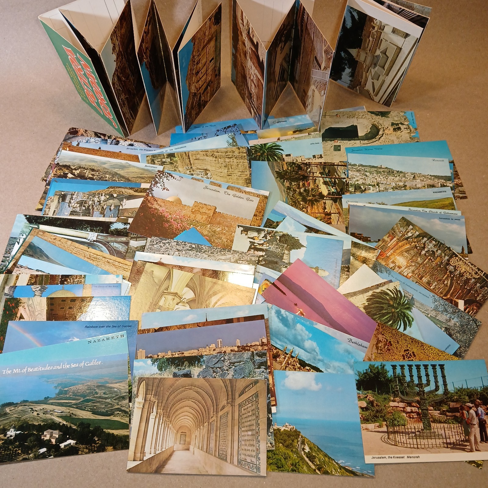 Vintage Postcards Jerusalem Bethlehem Nazareth Holy Land Israel Lot of 109 RPPC