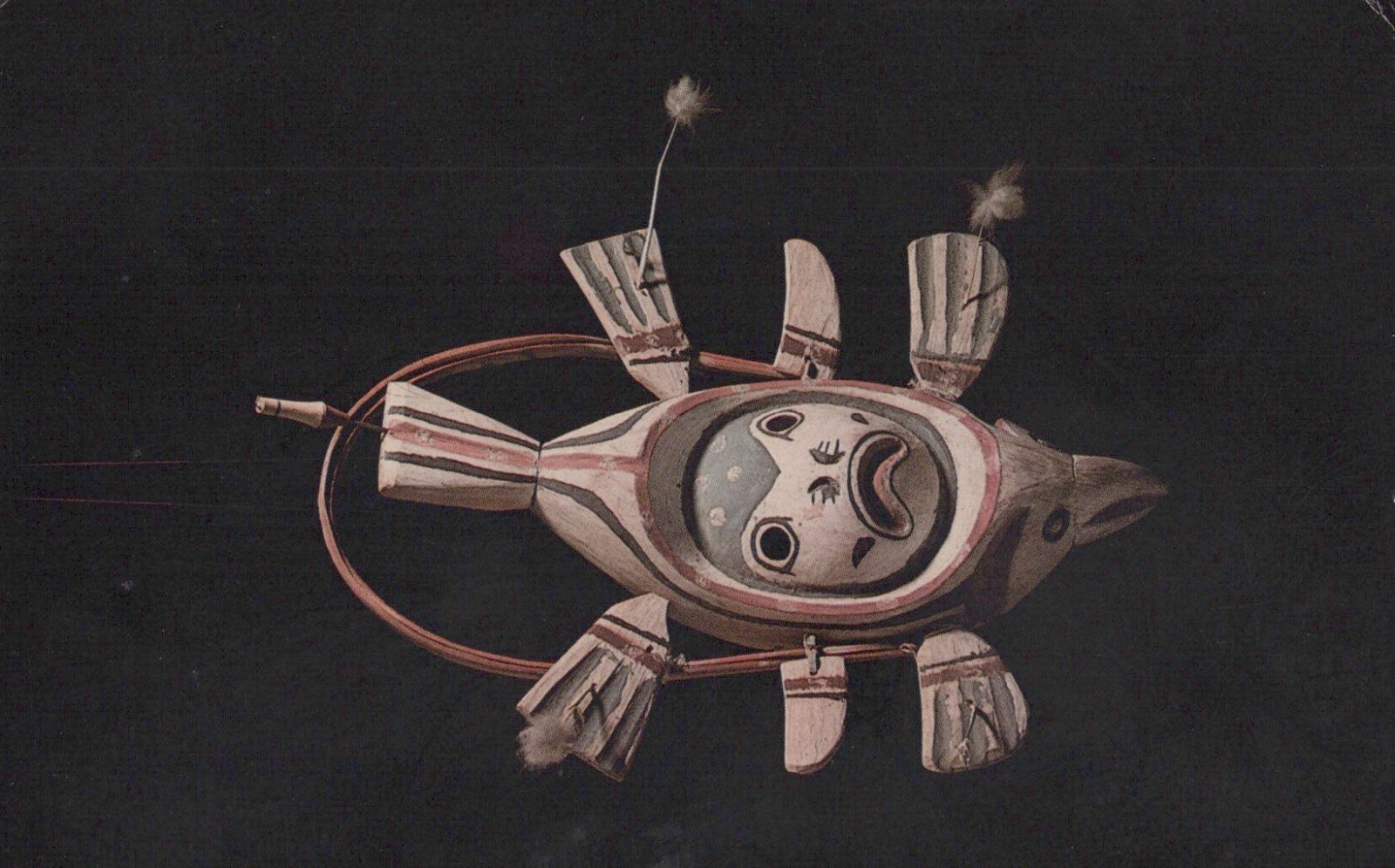Salmon-Seal Mask University Of Alaska Museum Postcard
