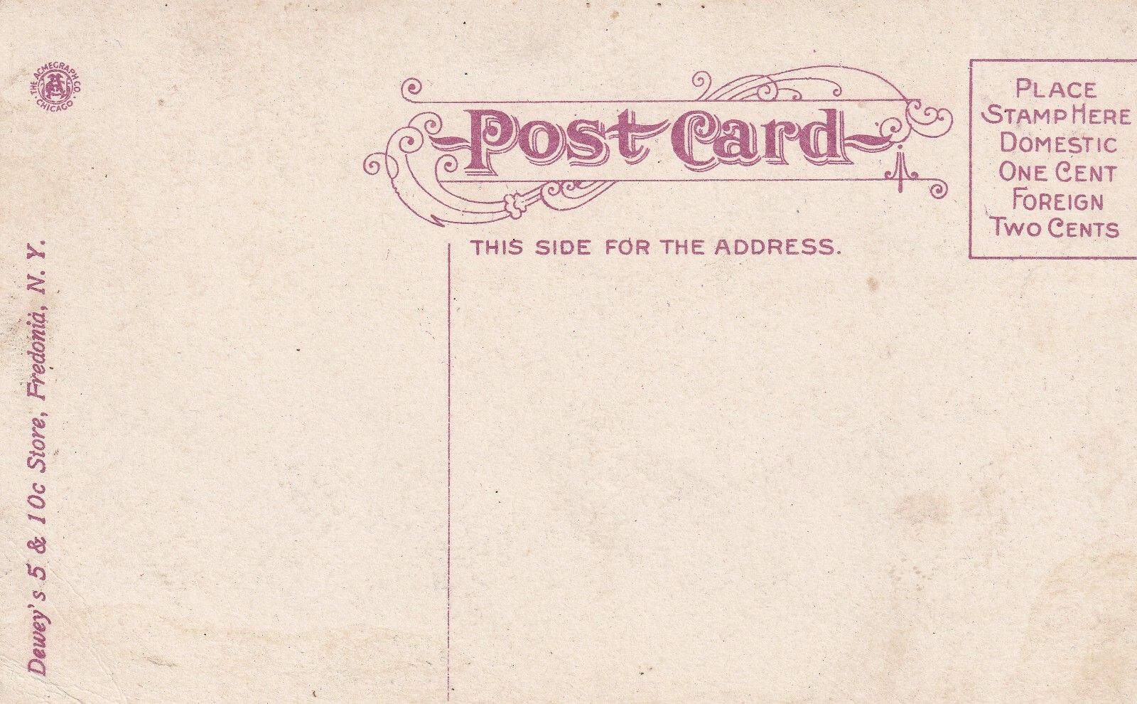 Postcard – Lafayette Park, Fredonia, NY Post Card 5497