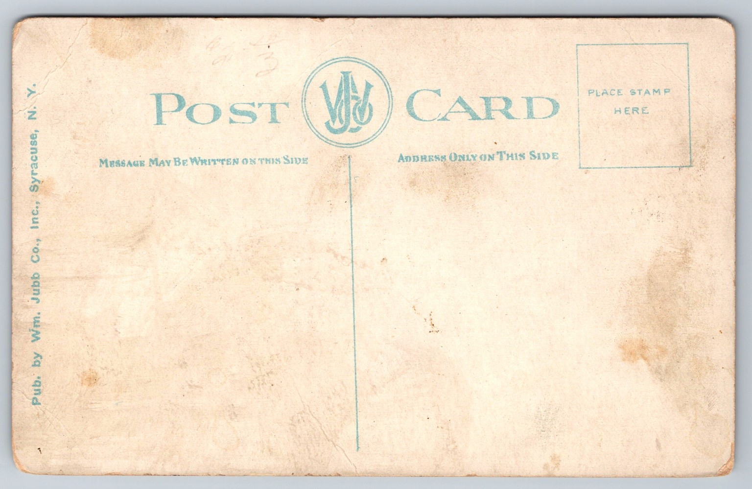 Syracuse NY Court House Bird’s Eye View Aeroplane Postcard Wm Jubb Co
