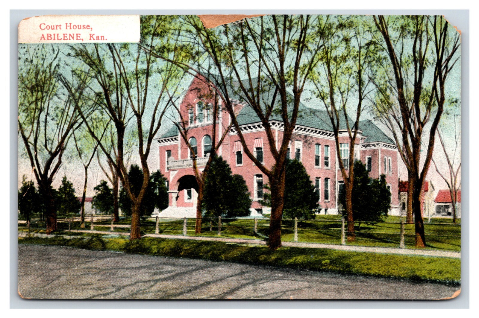 Taylor County Court House Abilene Kansas KS DB Postcard Y5