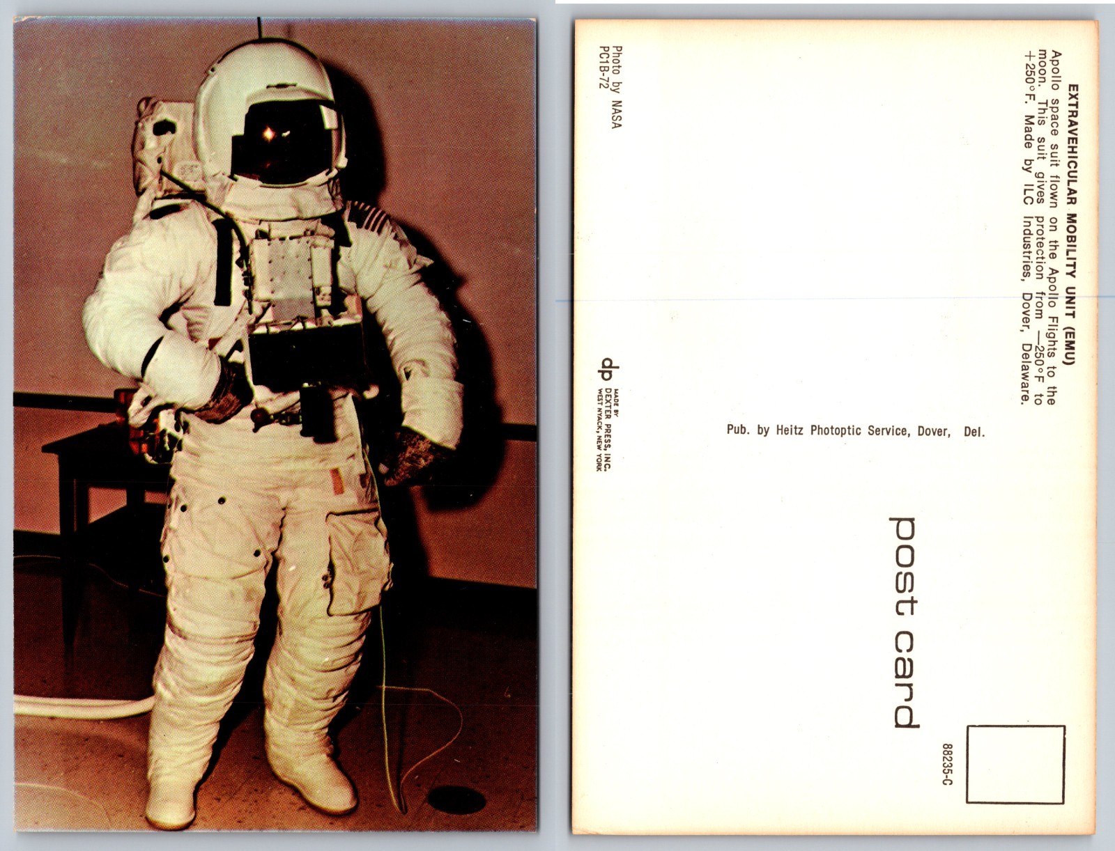 Extravehicular Mobility Unit Astronaut Postcard