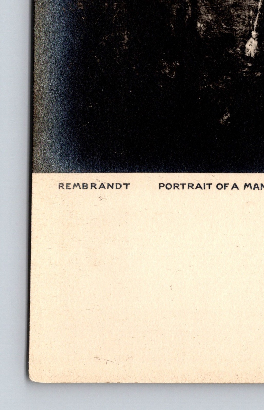 c1904-1920s RPPC Postcard Portrait of a Man by Rembrandt CYKO