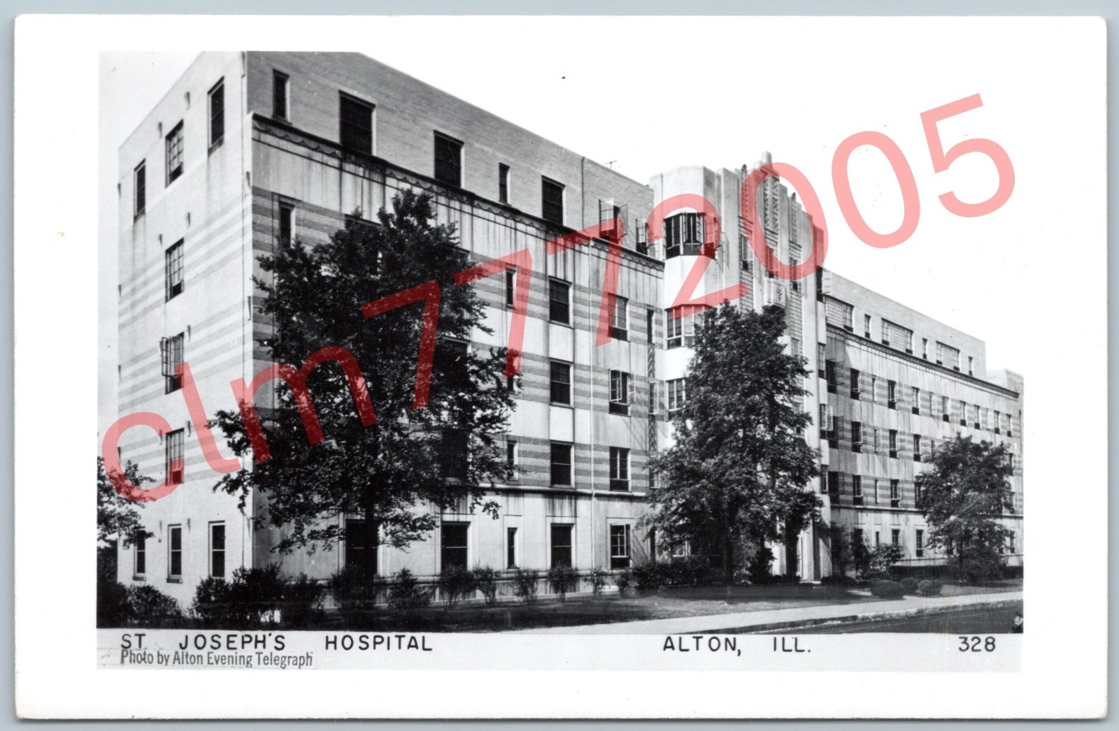 Postcard RPPC IL Alton Illinois St Josephs Hospital R167