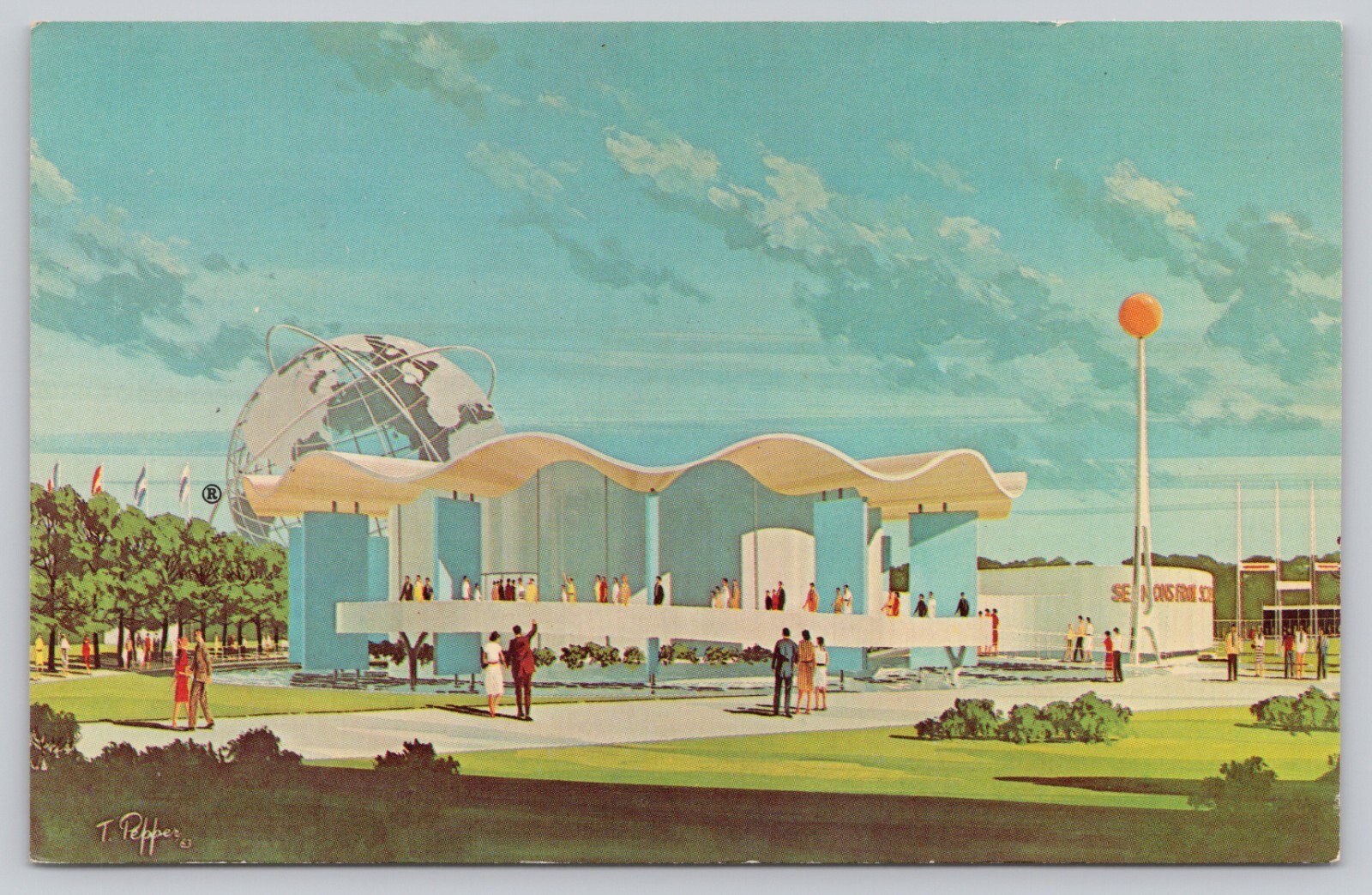 Postcard New York Sermons From Science New York Worlds Fair 1964-1965