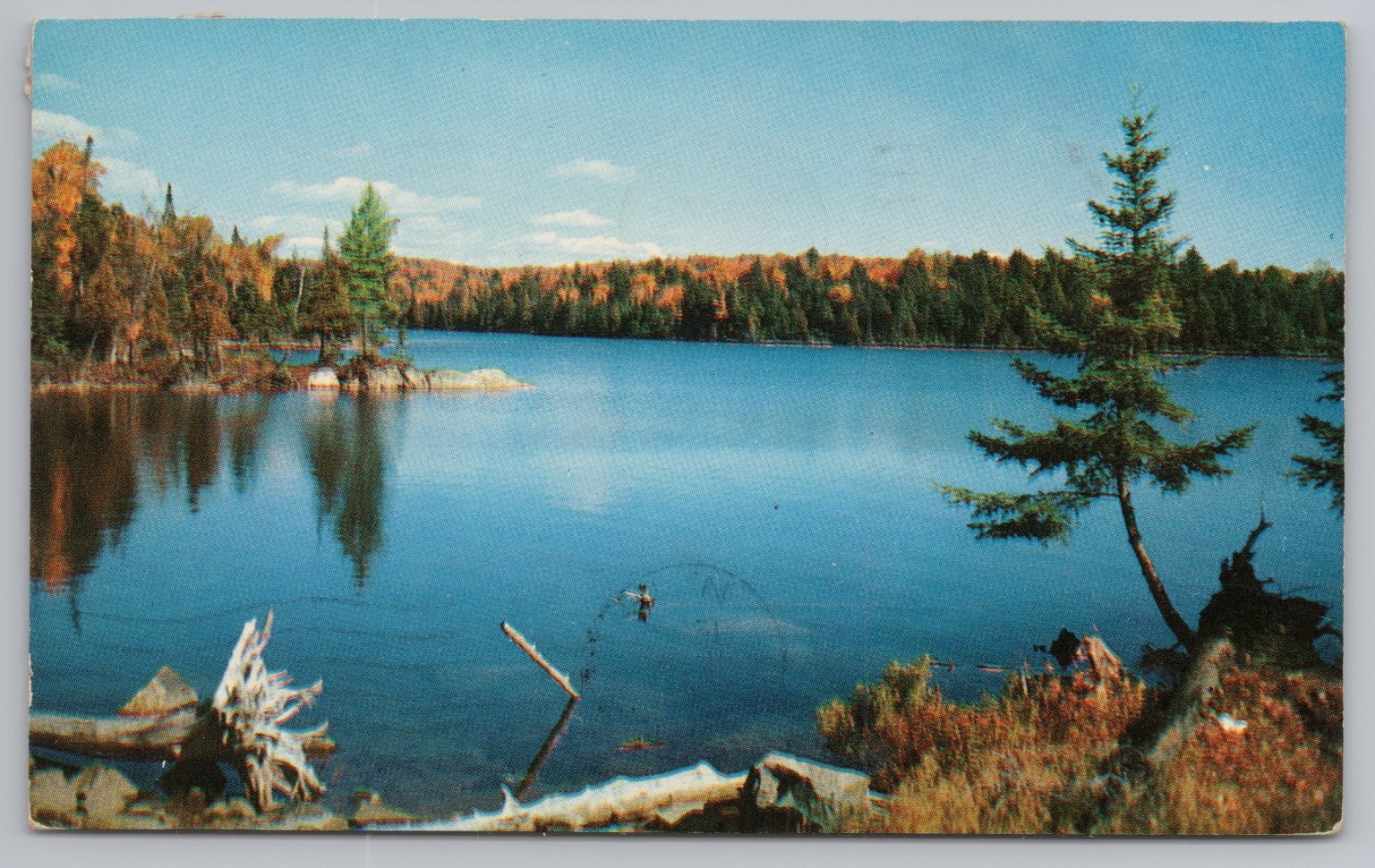 Vintage Scenic Lake Postcard by Colourpicture Publishers 1960