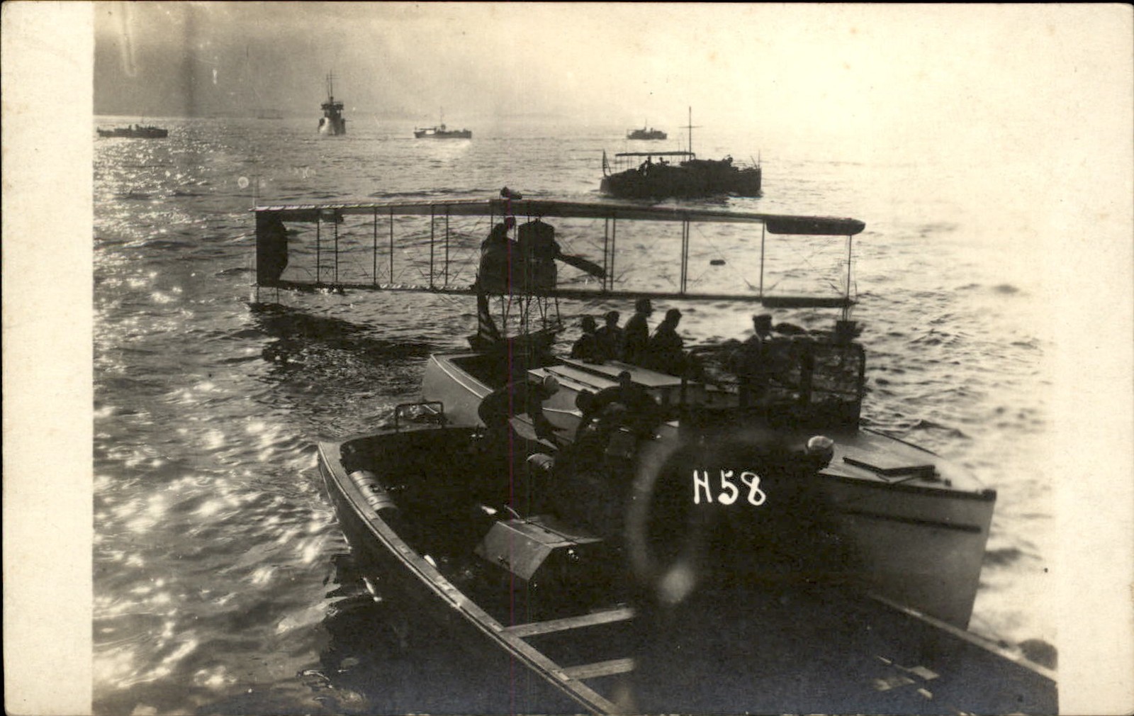Marblehead MA Seaplane Burgess Dunne c1920s-30s Real Photo Vintage Postcard bhn