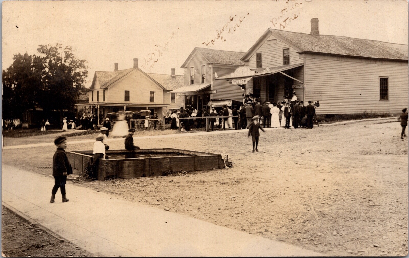 Centennial Card Children Playing Hardware Store Post Office Centerville New York
