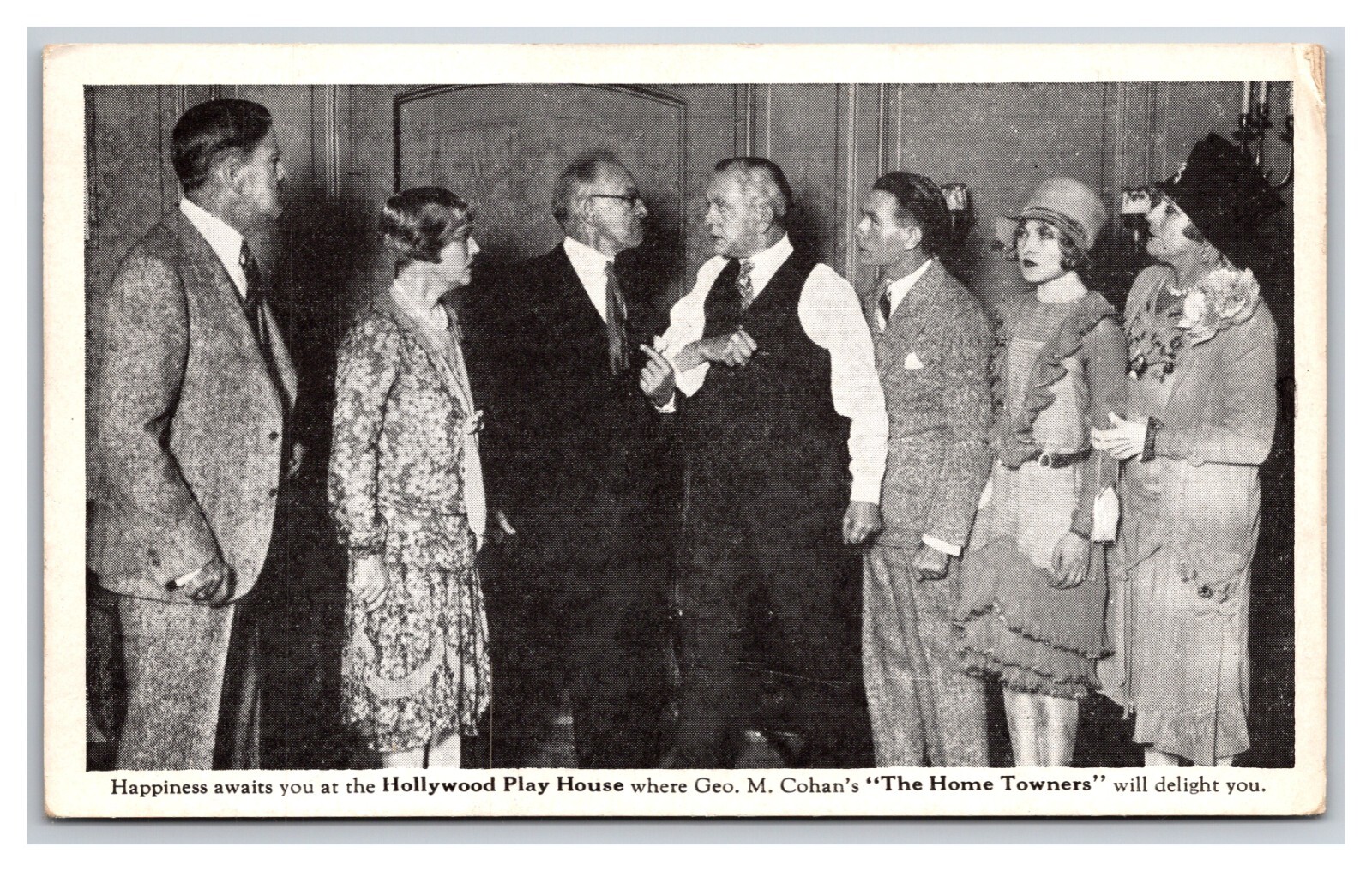 Home Towners Hollywood Play House Advertising California CA UNP WB Postcard XB3