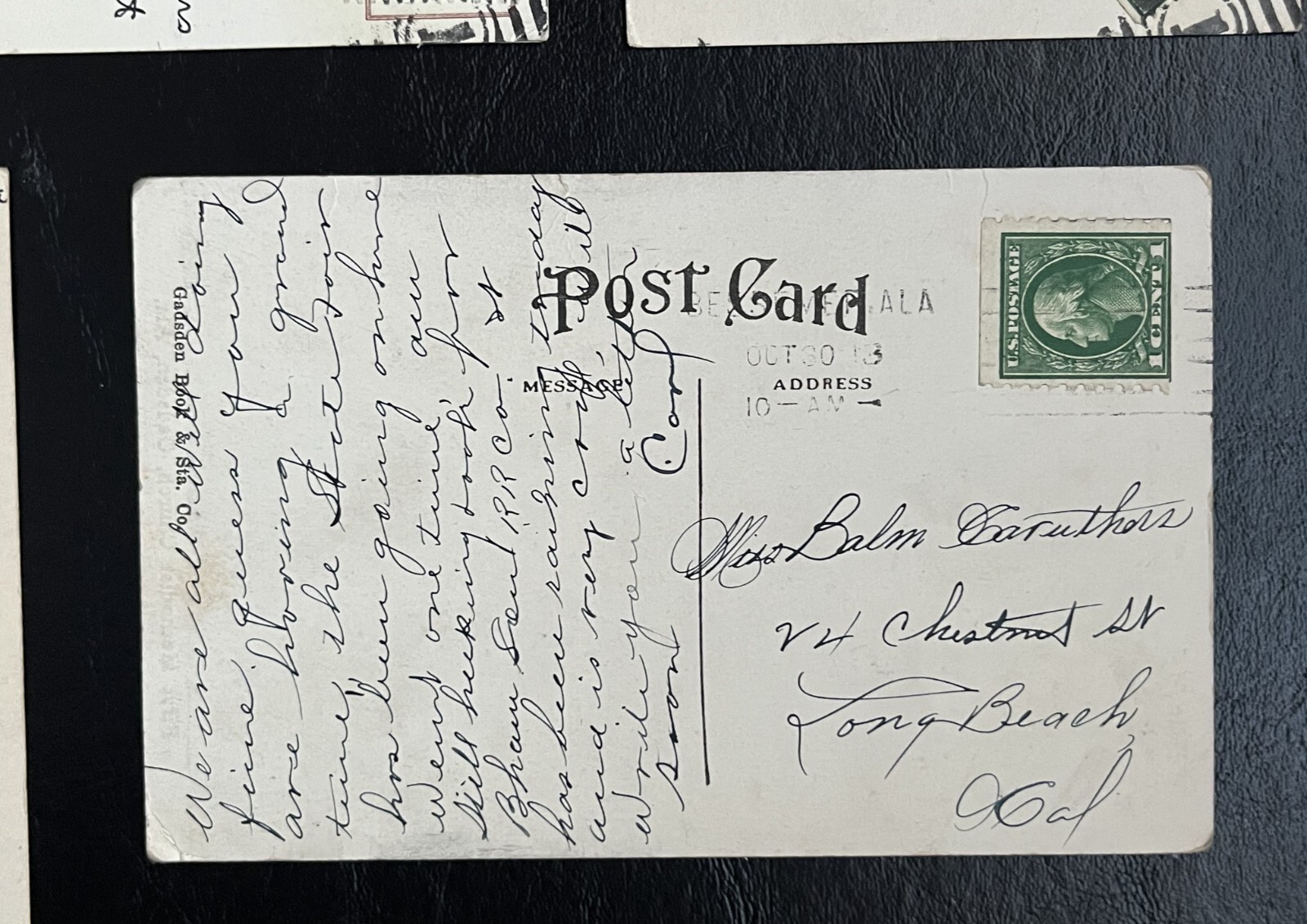 1909-1913 Birmingham Alabama Antique Postcard Lot of 5, Posted, School, Street