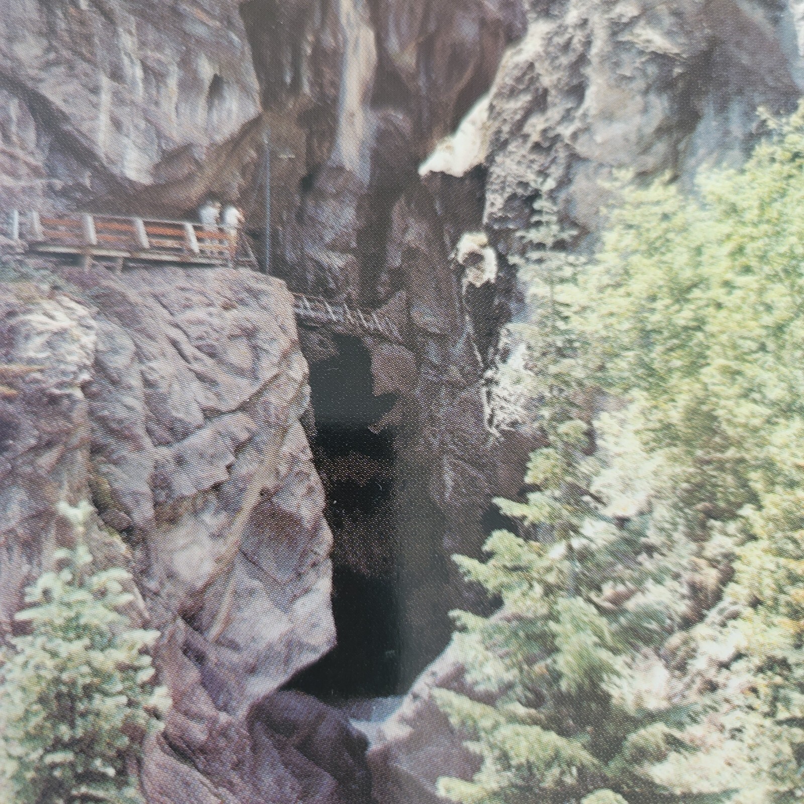 Vintage Postcard Box Canyon Ouray Colorado Bob Petley Petley Studios