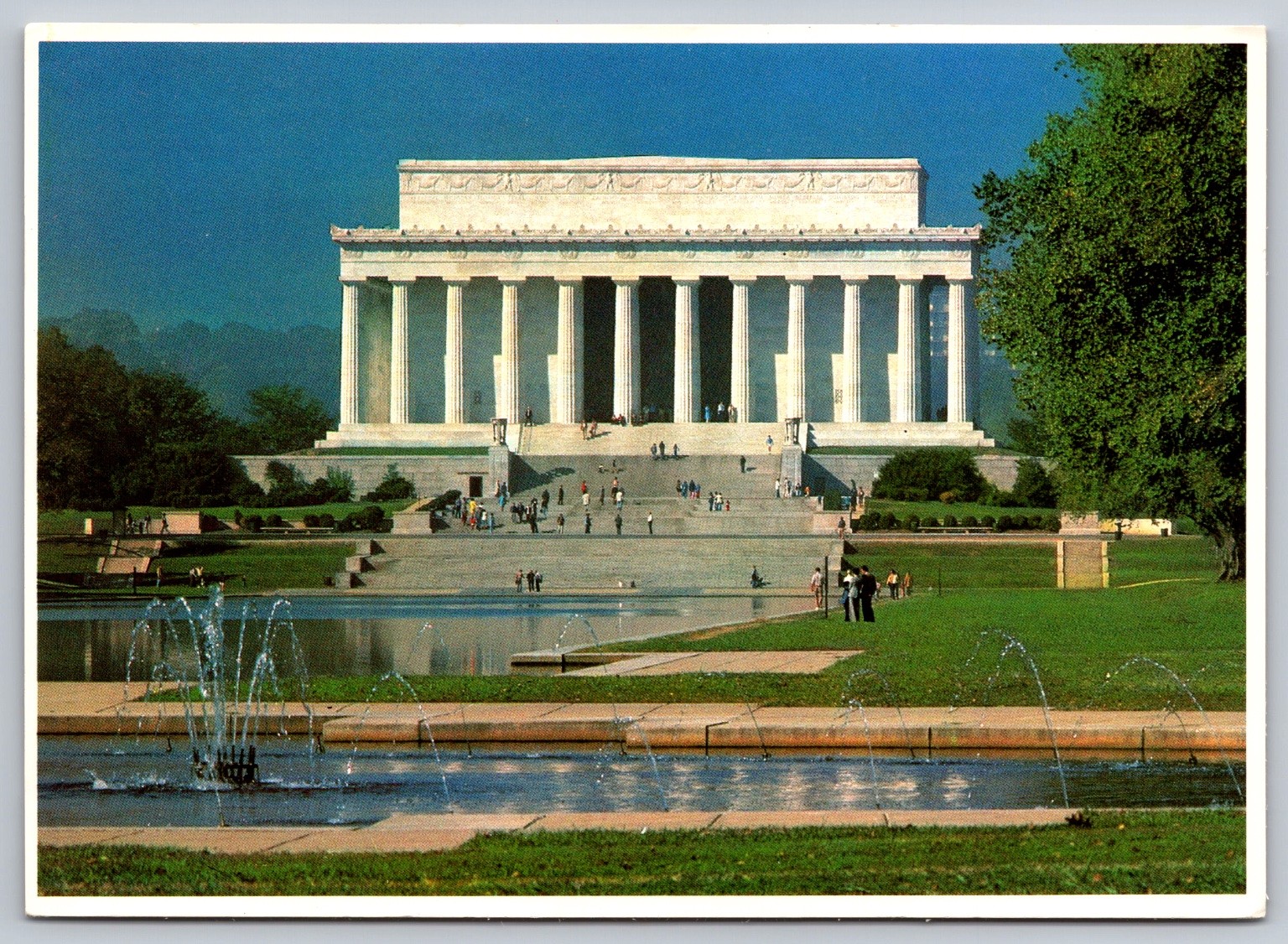 Lincoln Memorial Washington D.C. US Capitol Historical Society Postcard 1980