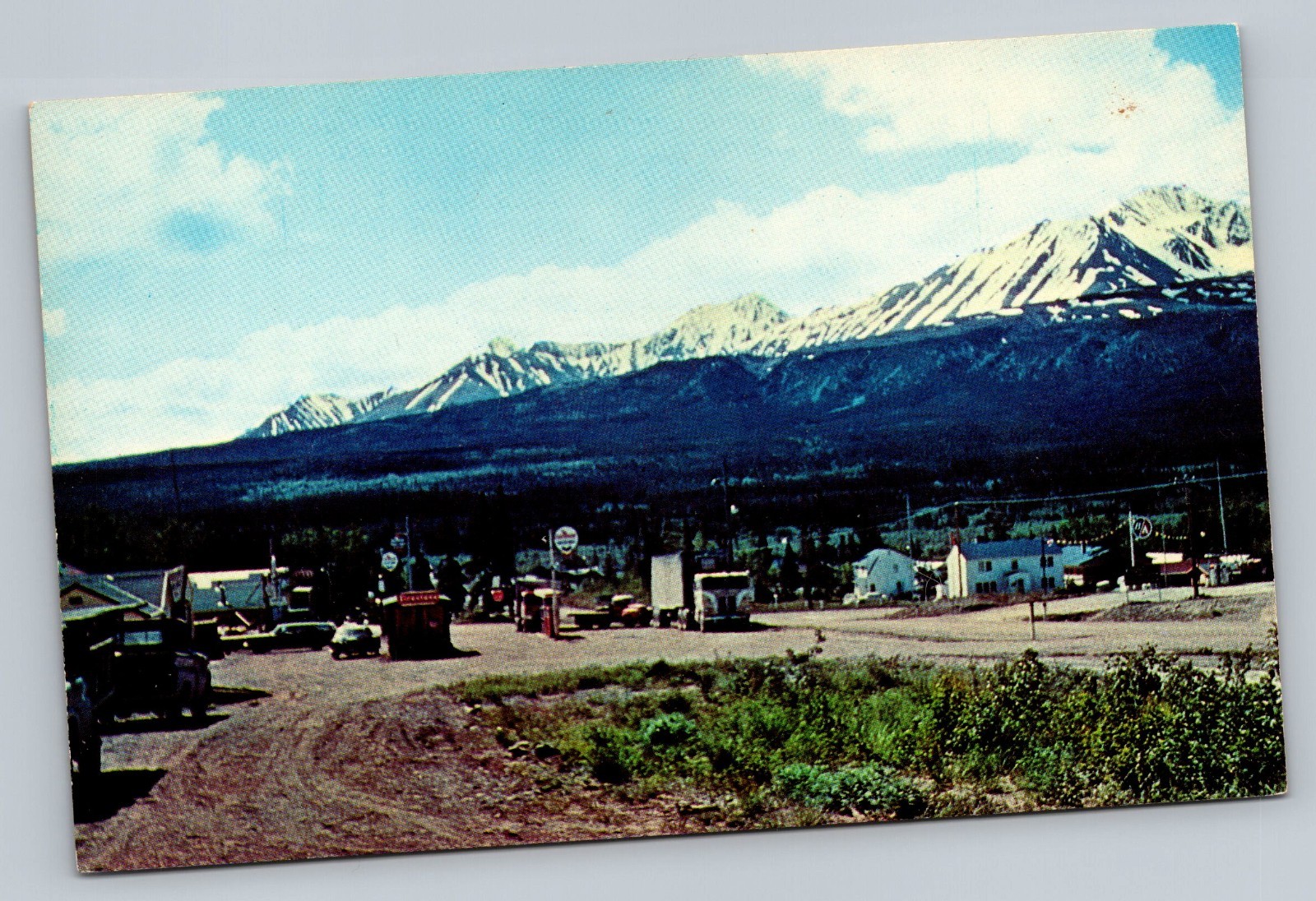 Haines Junction Yukon Territory Canada Alaska Highway Vintage Postcard