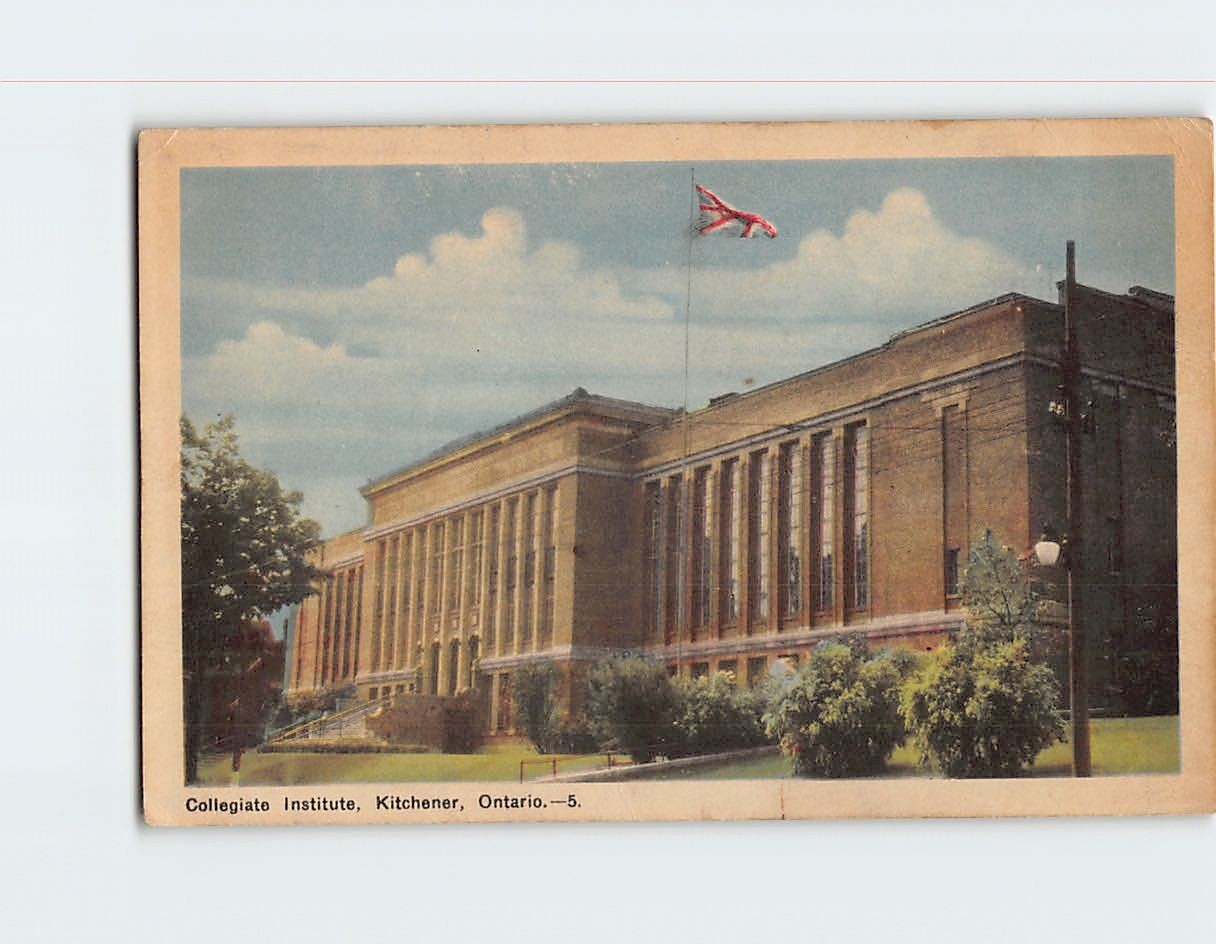 Postcard Collegiate Institute Kitchener Canada
